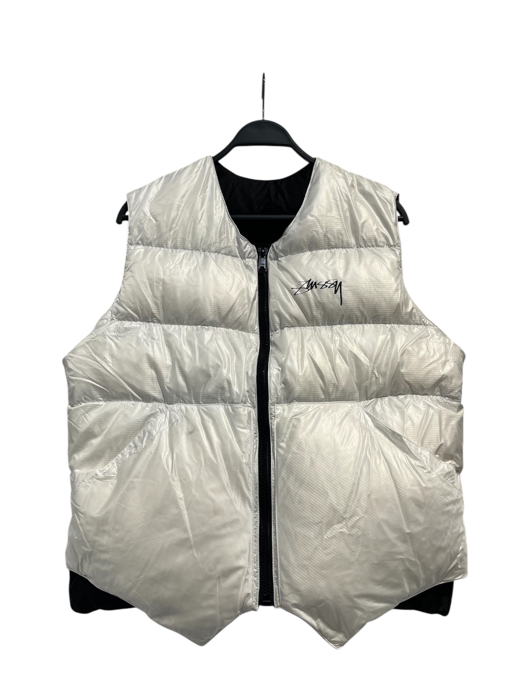 STUSSY/OUR LEGACY/Vest/Nylon/WHT/REVRSIBLE YING YANG VEST view 1