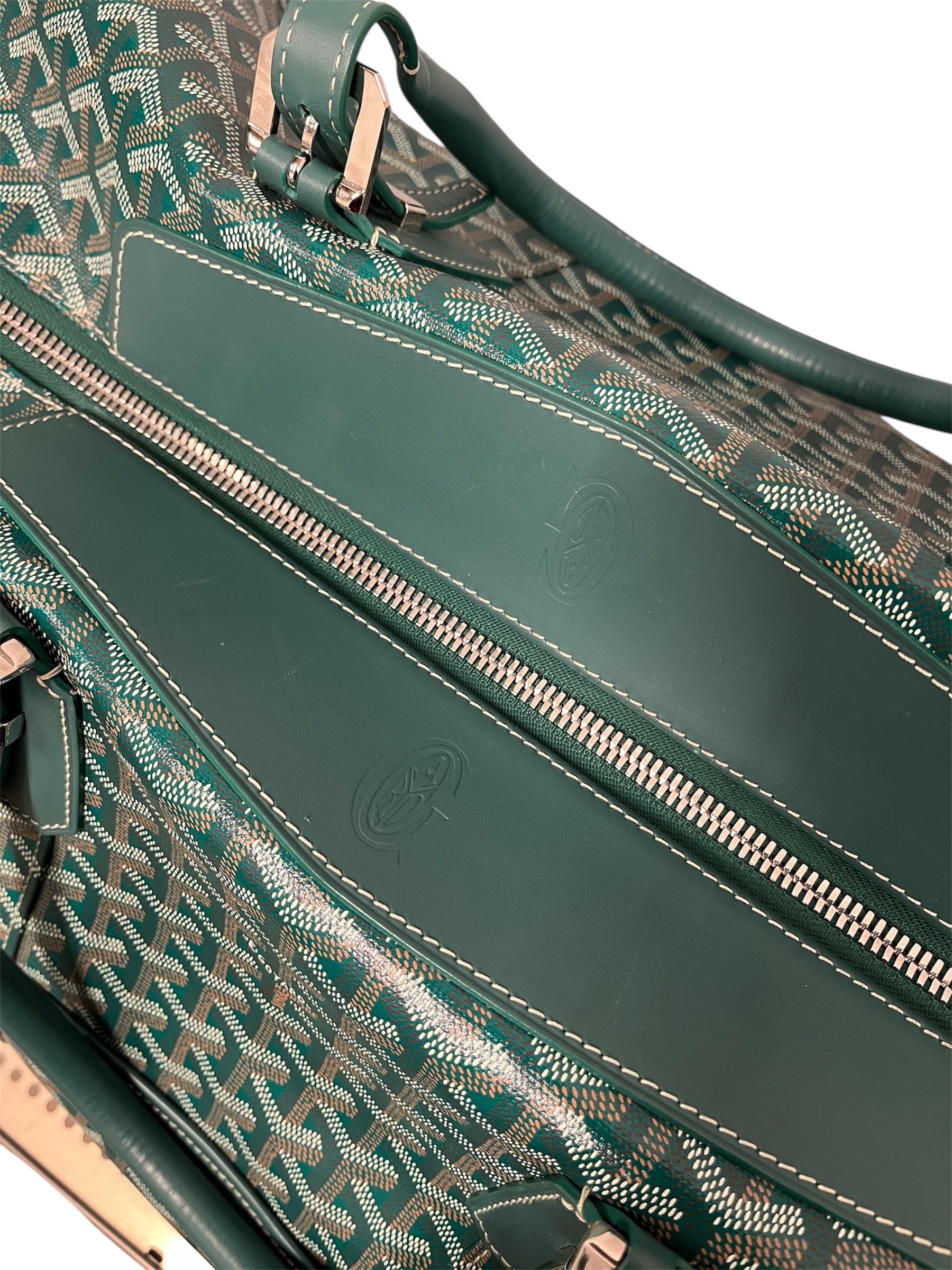 GOYARD/Luggage/Monogram/Leather/GRN/Boeing 55 Duffel view 5