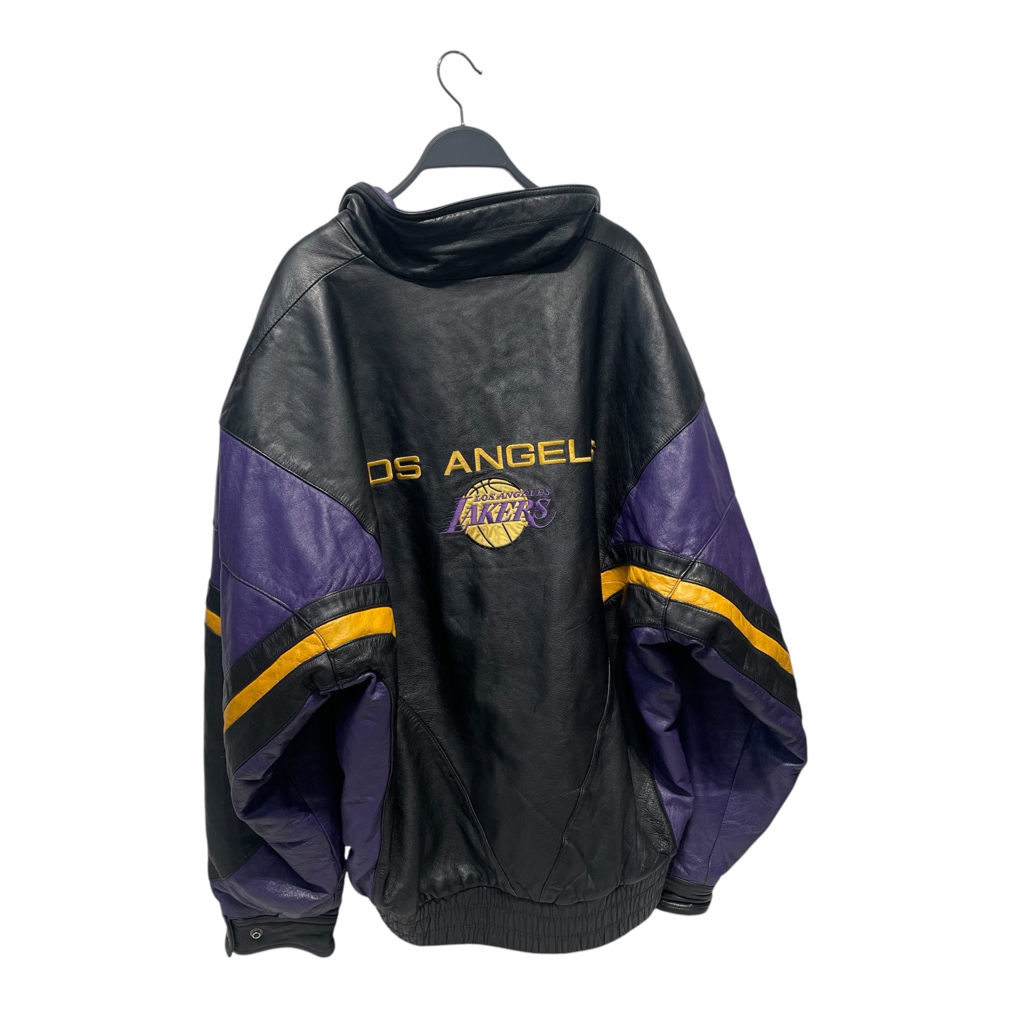 LAKERS/Leather Jkt/XL/Leather/BLK/All Over Print/CHAMPIONSHIP view 2
