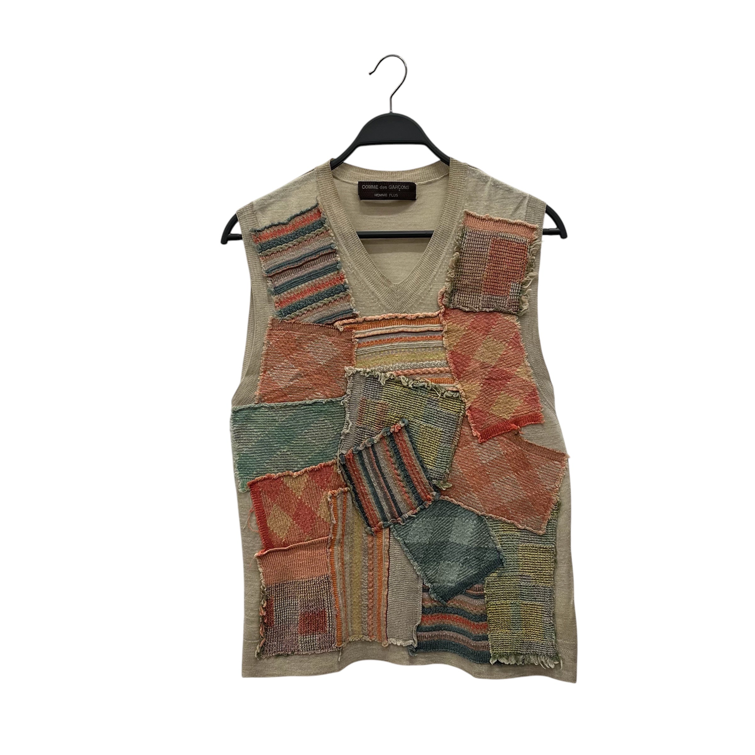 COMME des GARCONS HOMME PLUS/Knitted Vest/FREE/Acrylic/BEG/ view 1