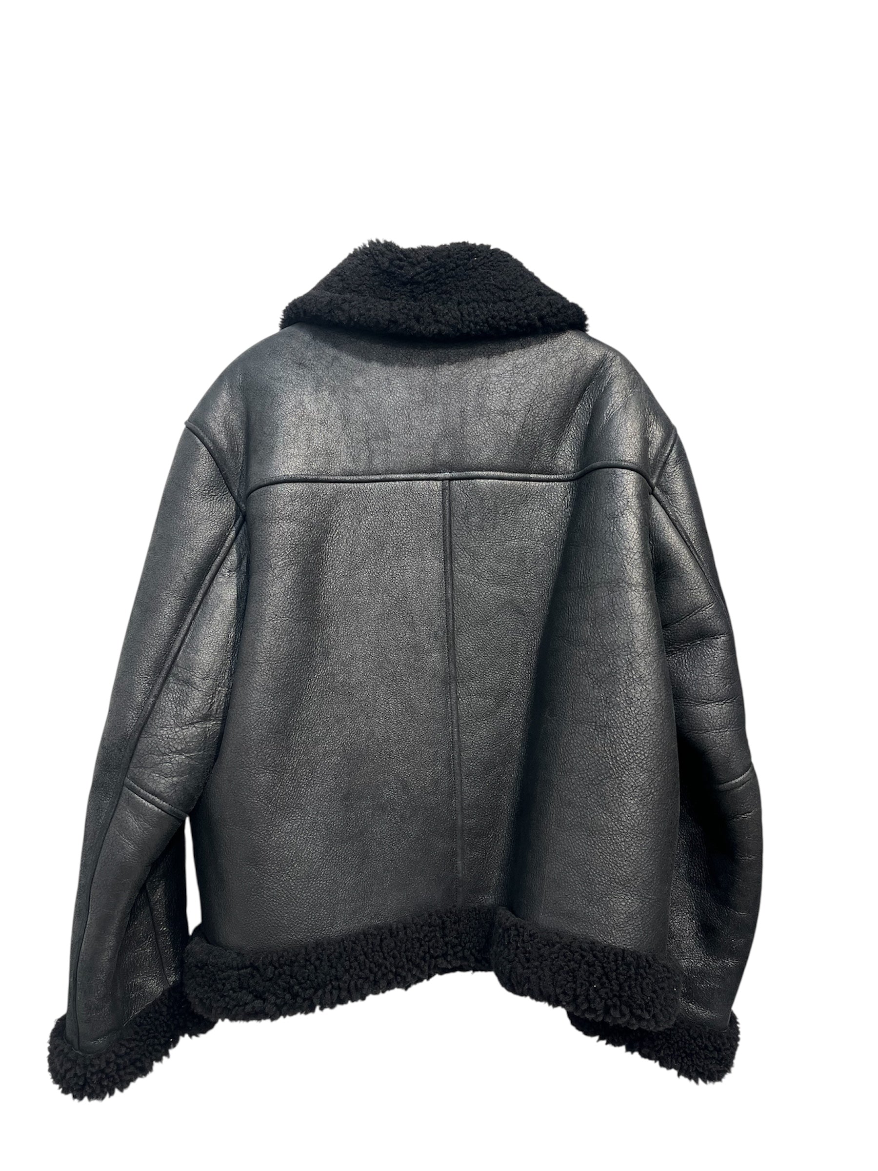 Axel Arigato/Coat/XL/BLK/lamb sheerling view 2
