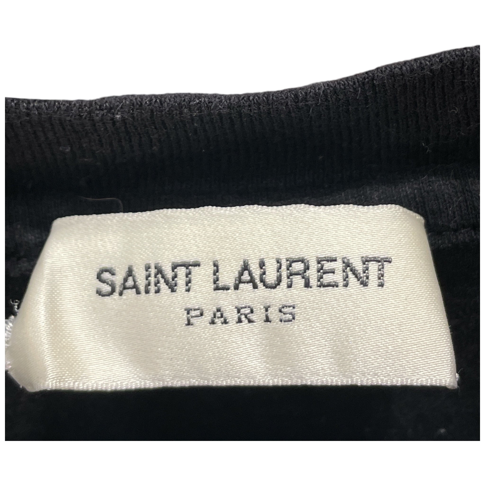SAINT LAURENT/T-Shirt/M/Cotton/BLK/LOGO SHIRT view 3