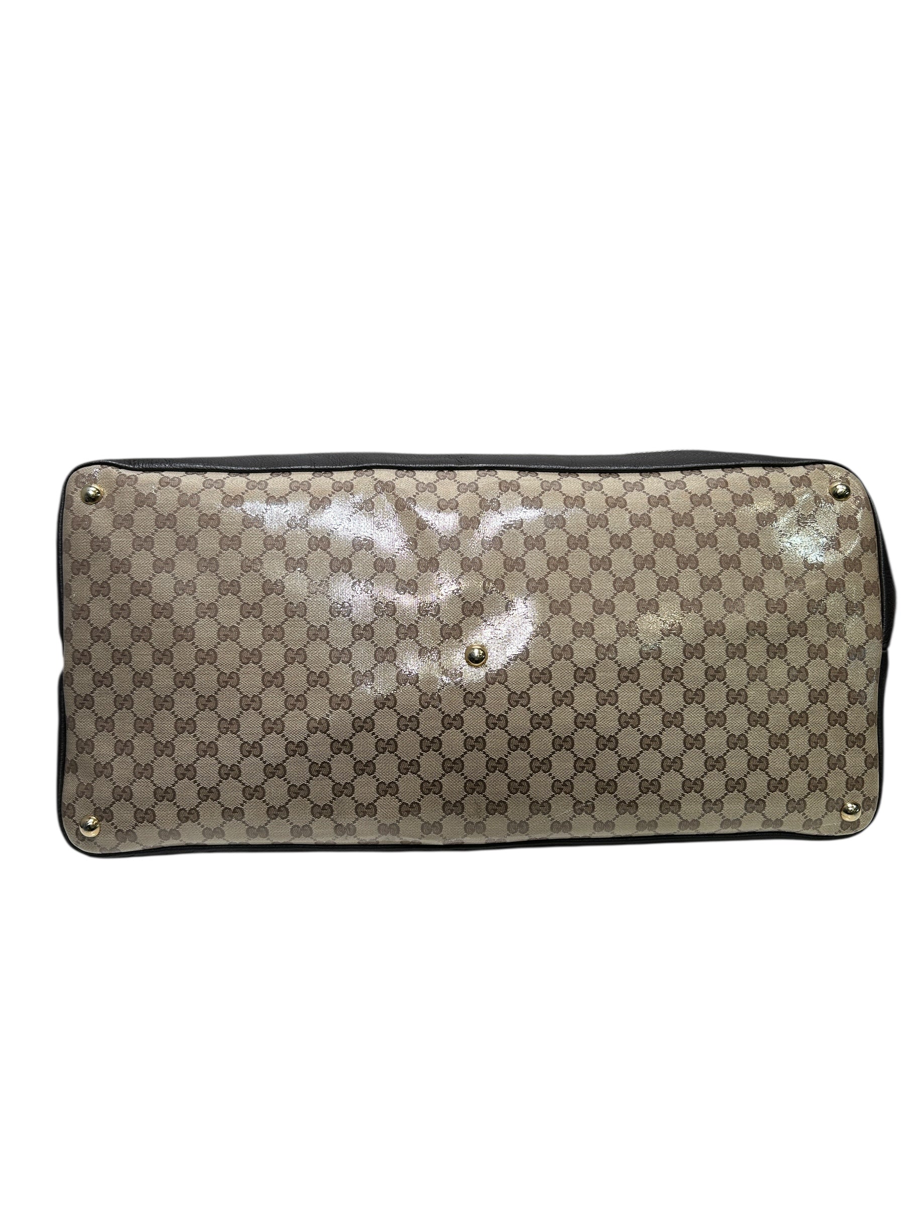 GUCCI/Tote Bag/Leather/BEG/MONOGRAM TOTE view 3