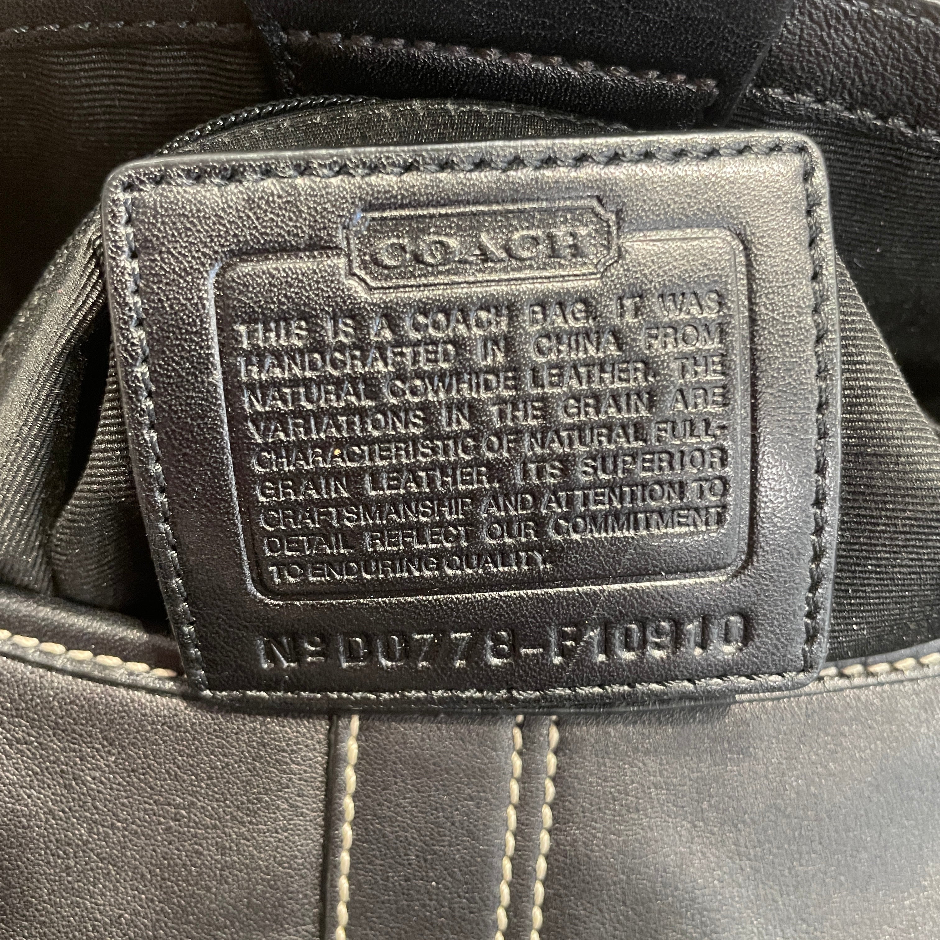 COACH/Hand Bag/Leather/BLK/VINTAGE SOHO ONE view 3