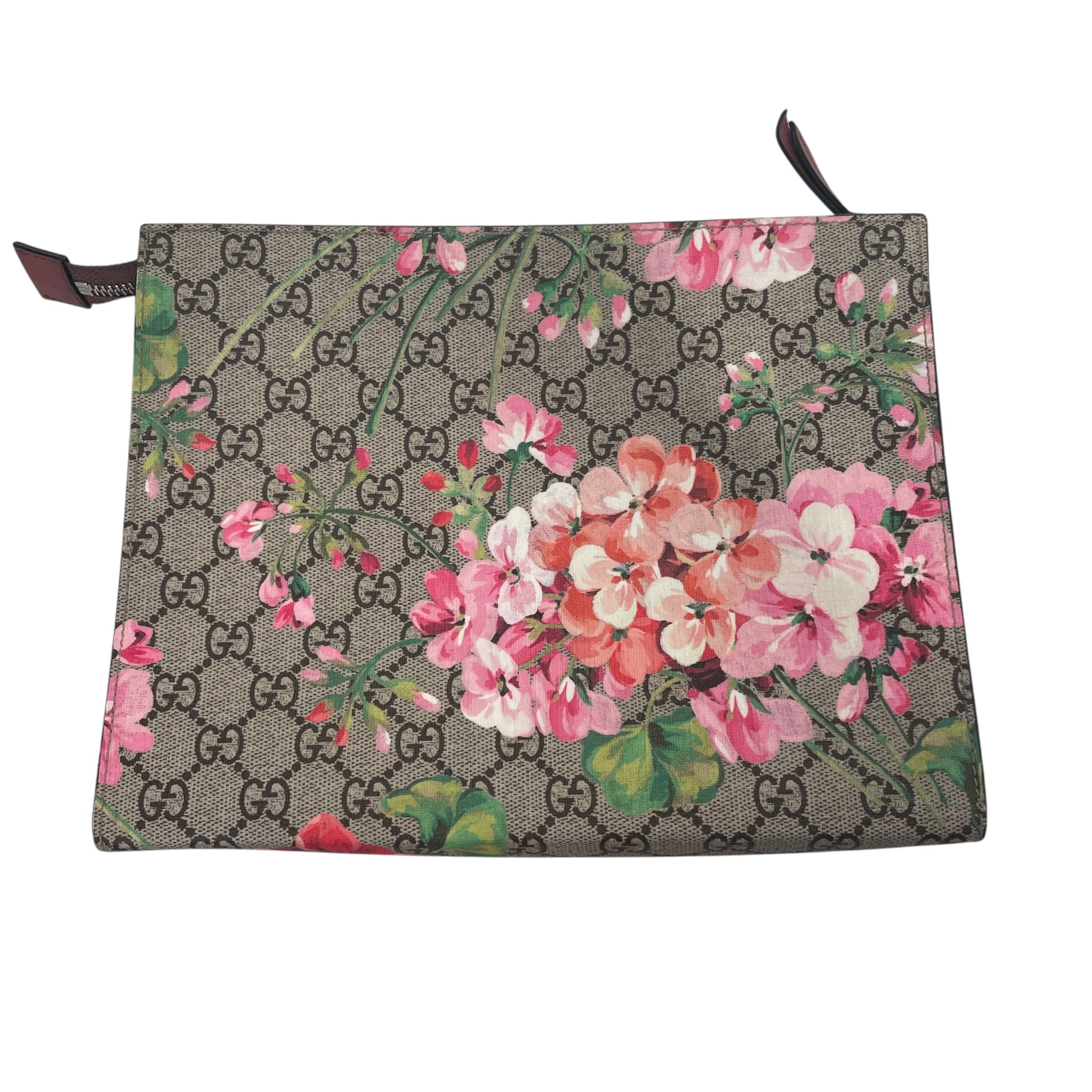 GUCCI/Pouch/Leather/KHK/clutch view 2