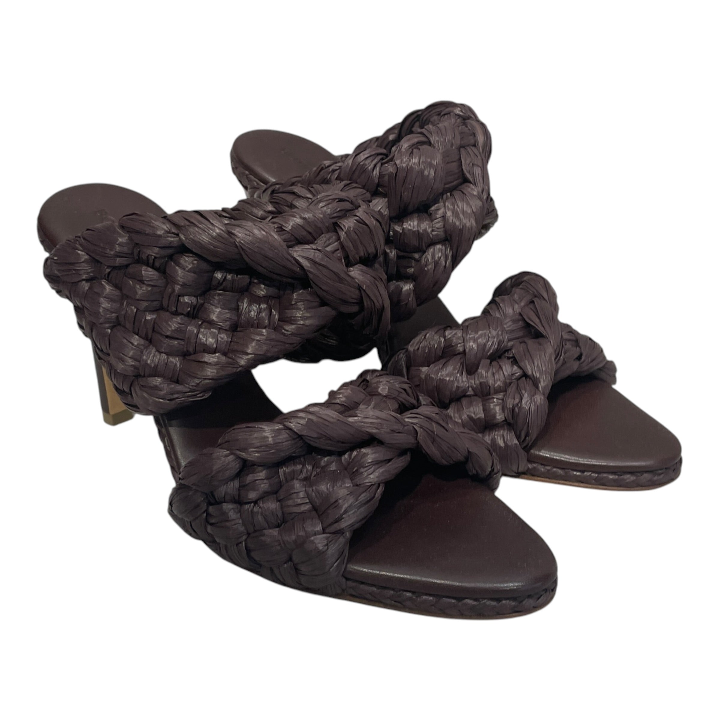 BOTTEGA VENETA/Heels/EU 35.5/BRW/CURVE SANDAL view 1