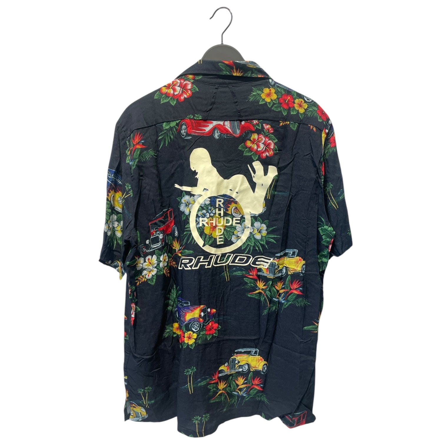 RHUDE/SS Shirt/XL/Rayon/BLK/All Over Print/CARS view 2