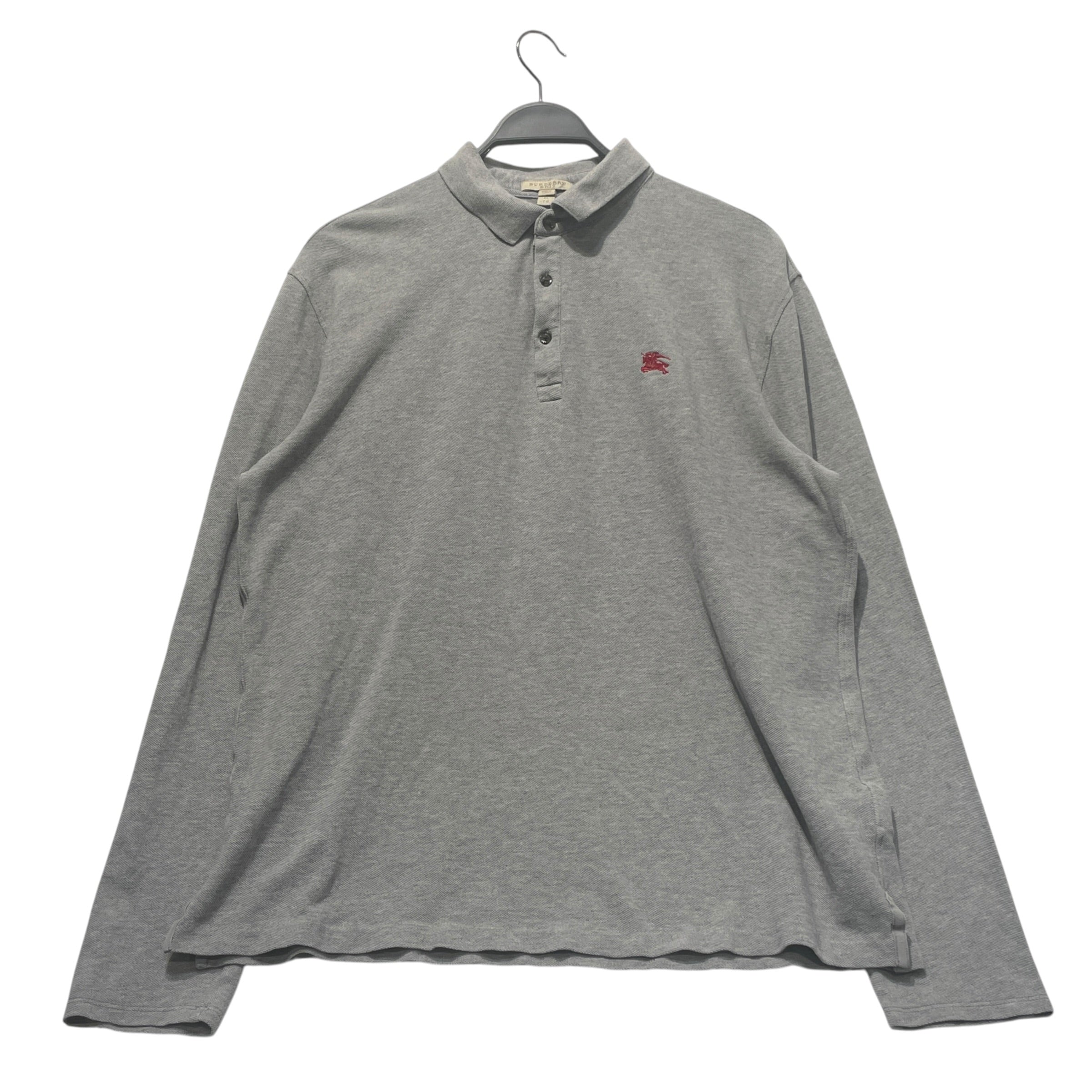 BURBERRY/Polo Shirt/XL/Cotton/GRY/Logo Polo view 1