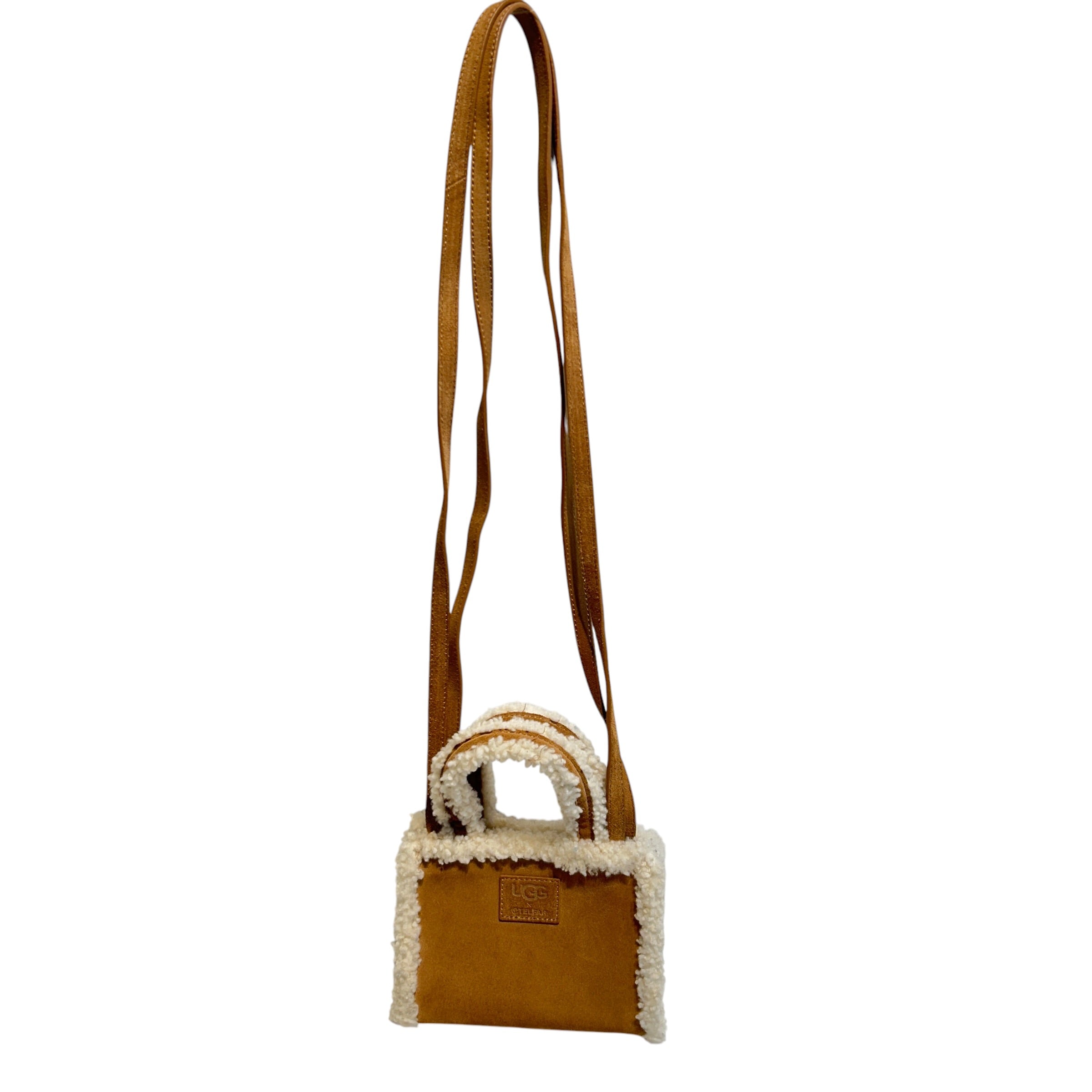 Telfar/UGG australia/Tote Bag/Sheepskin/CML/Small Chestnut Shopper view 2