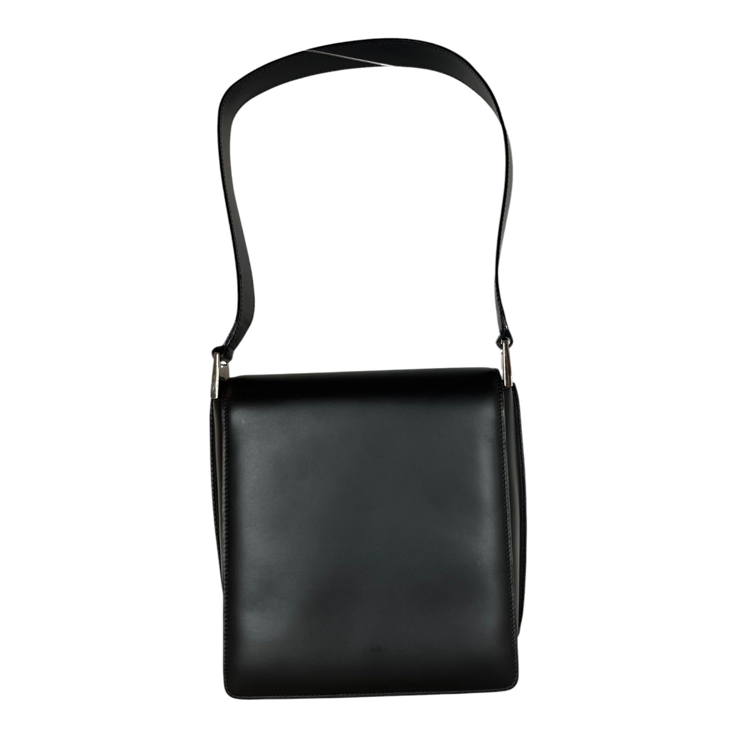 GUCCI/Hand Bag/Leather/BLK/Front flap medium view 2