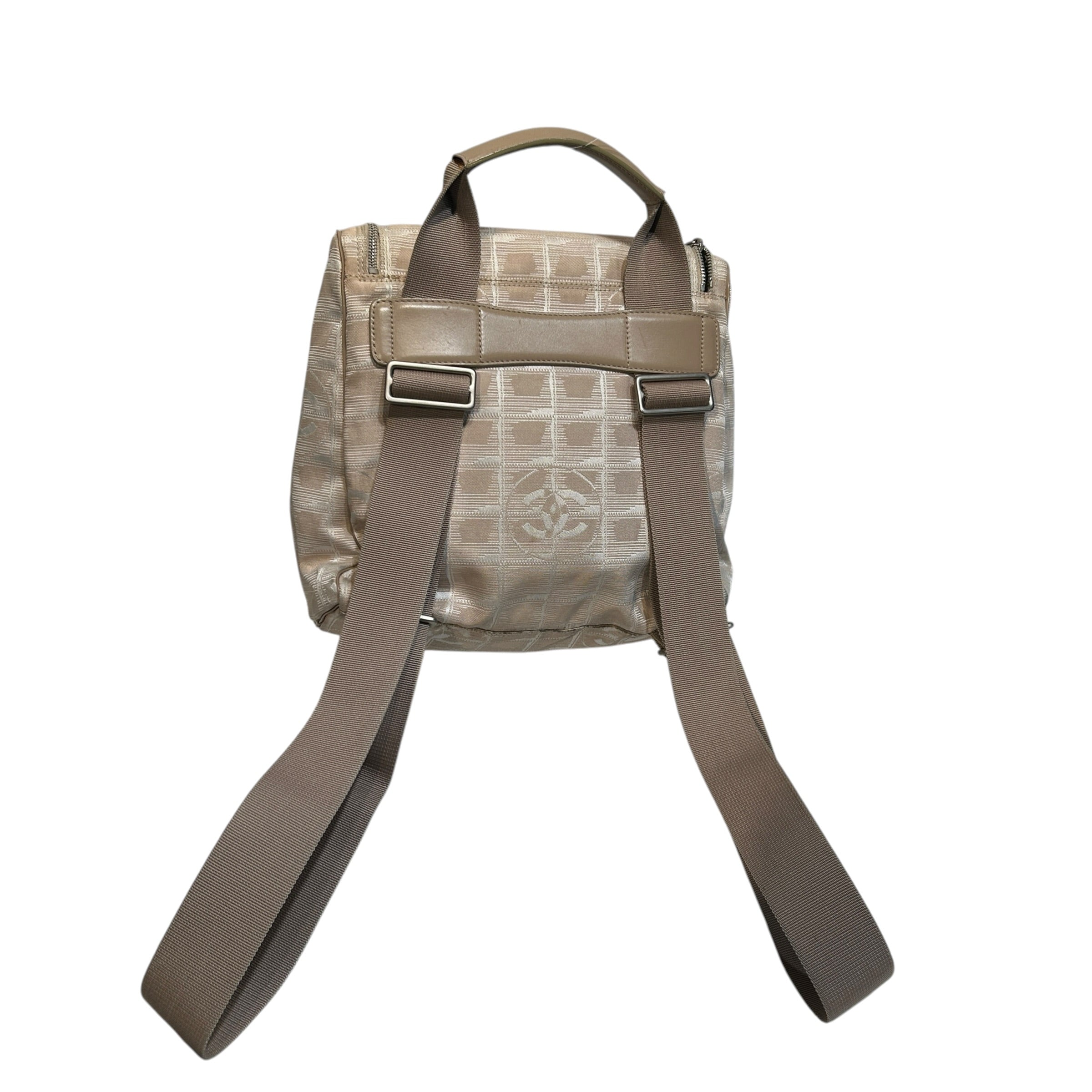 CHANEL/Bag/Monogram/Nylon/BEG/Travel Ligne view 2
