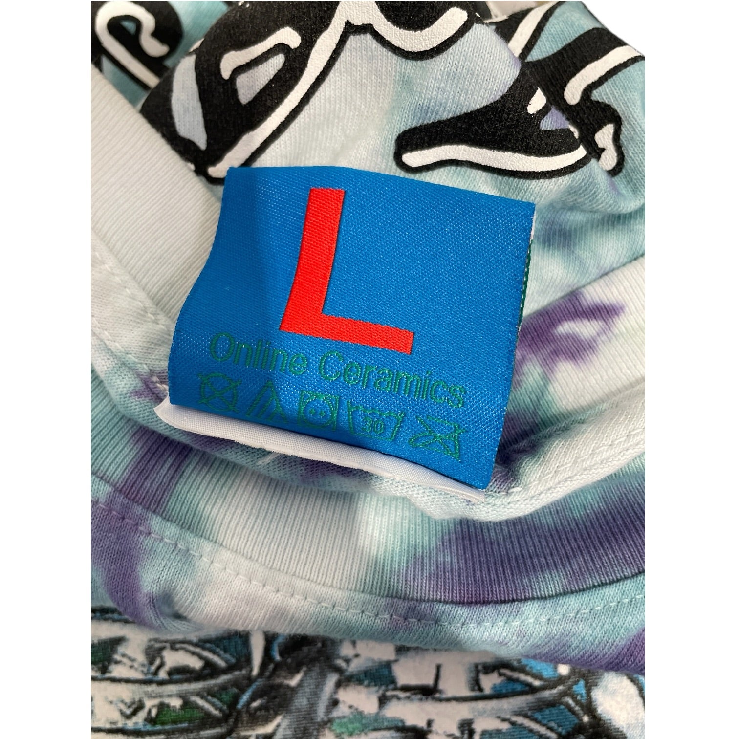Online Ceramics/T-Shirt/L/Cotton/MLT/All Over Print/Company Trip Tie dye view 4