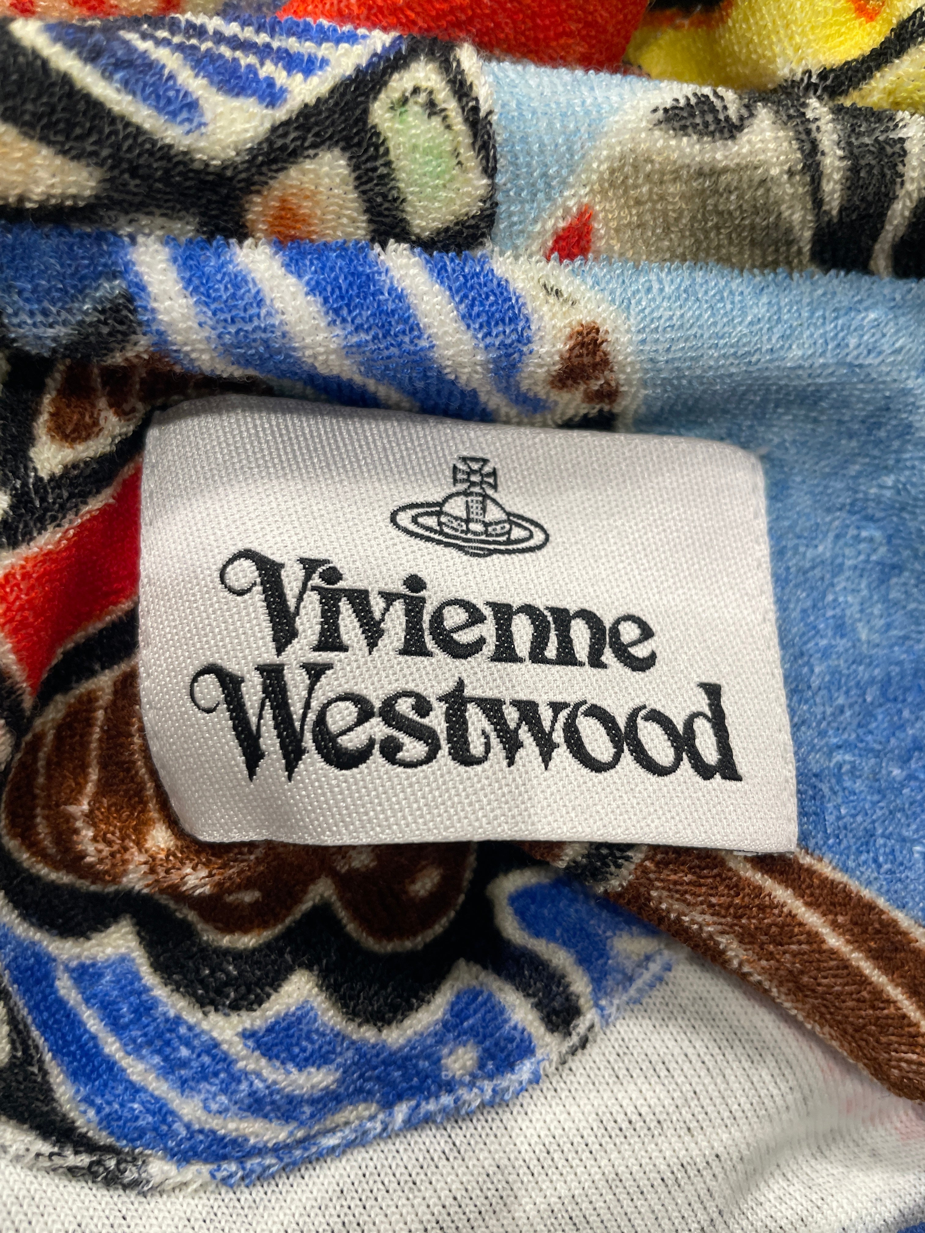 Vivienne Westwood/Hoodie/XS/All Over Print/MLT/Pullover/TERRY CLOTH POURPOINT PRINT view 3