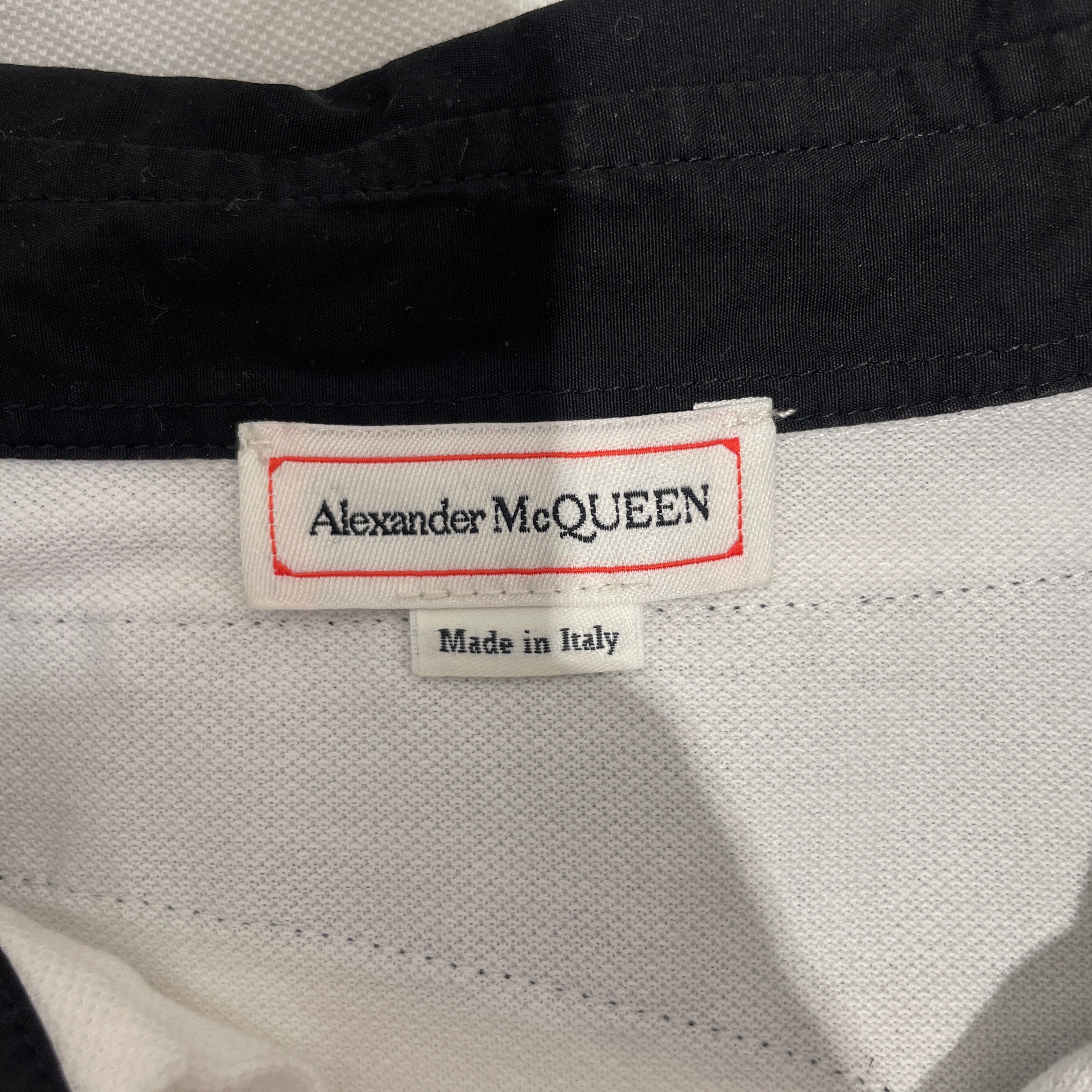 Alexander McQueen/Polo Shirt/L/Cotton/WHT/harness view 3