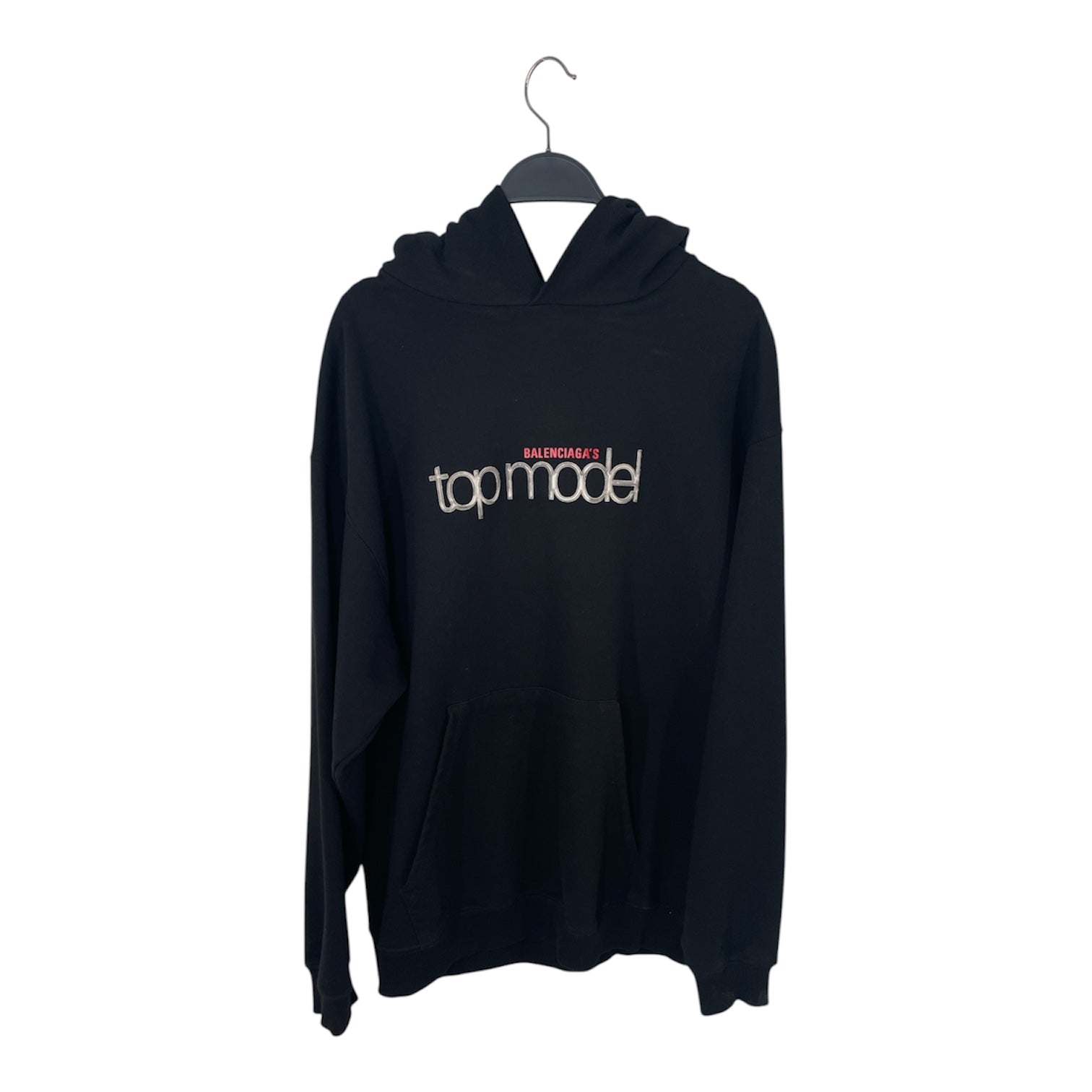 BALENCIAGA/Hoodie/L/Graphic/Cotton/BLK/TOP MODEL view 1
