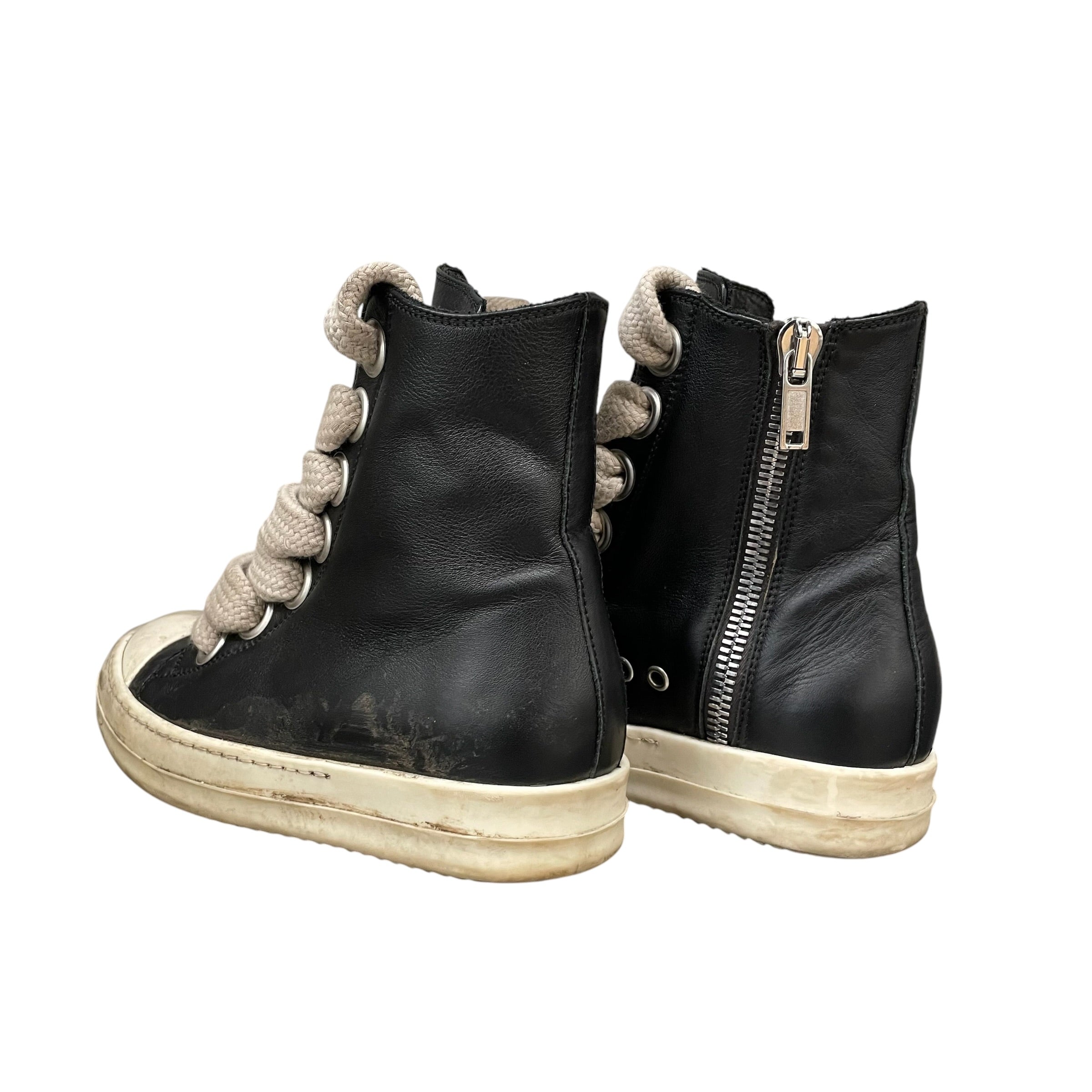 Rick Owens/Hi-Sneakers/EU 36/Leather/BLK/ramones mega lace view 2