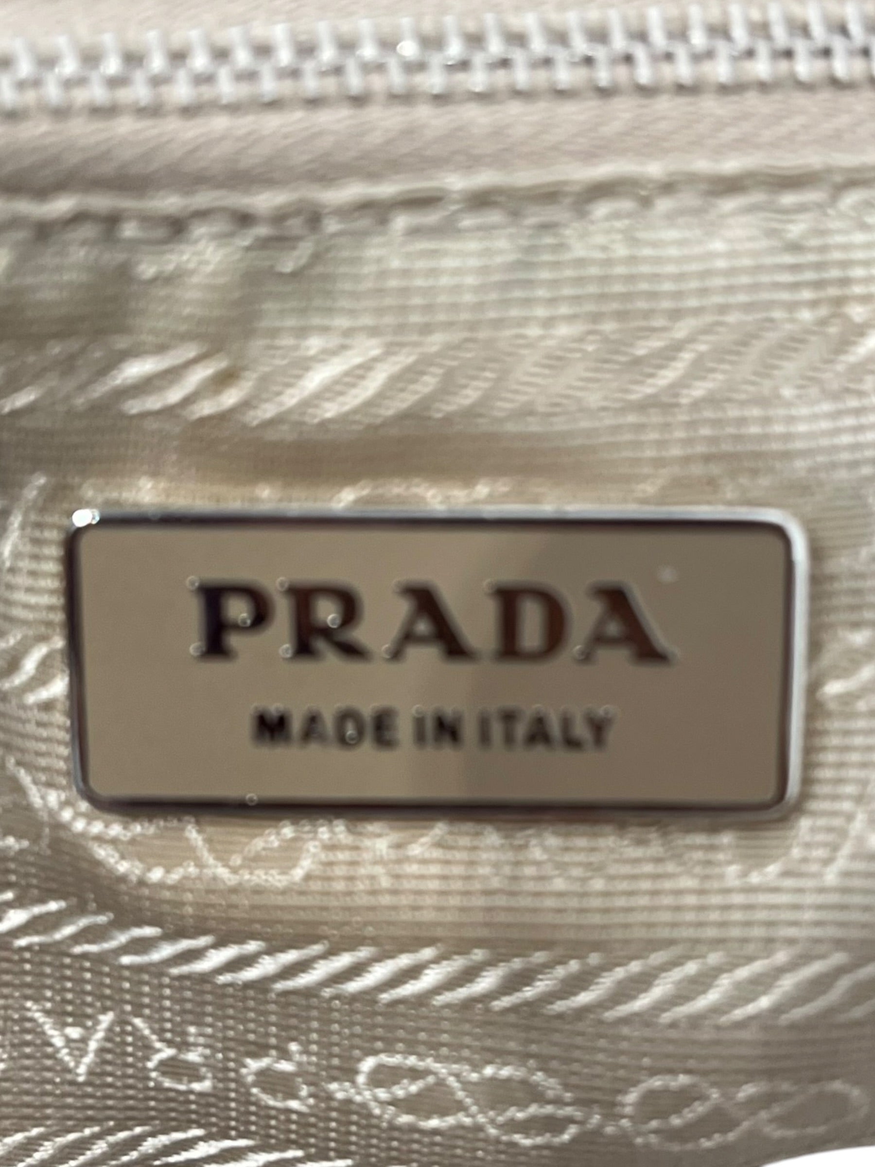 PRADA/Tote Bag/Nylon/BEG/ZIPPER LOCK view 6
