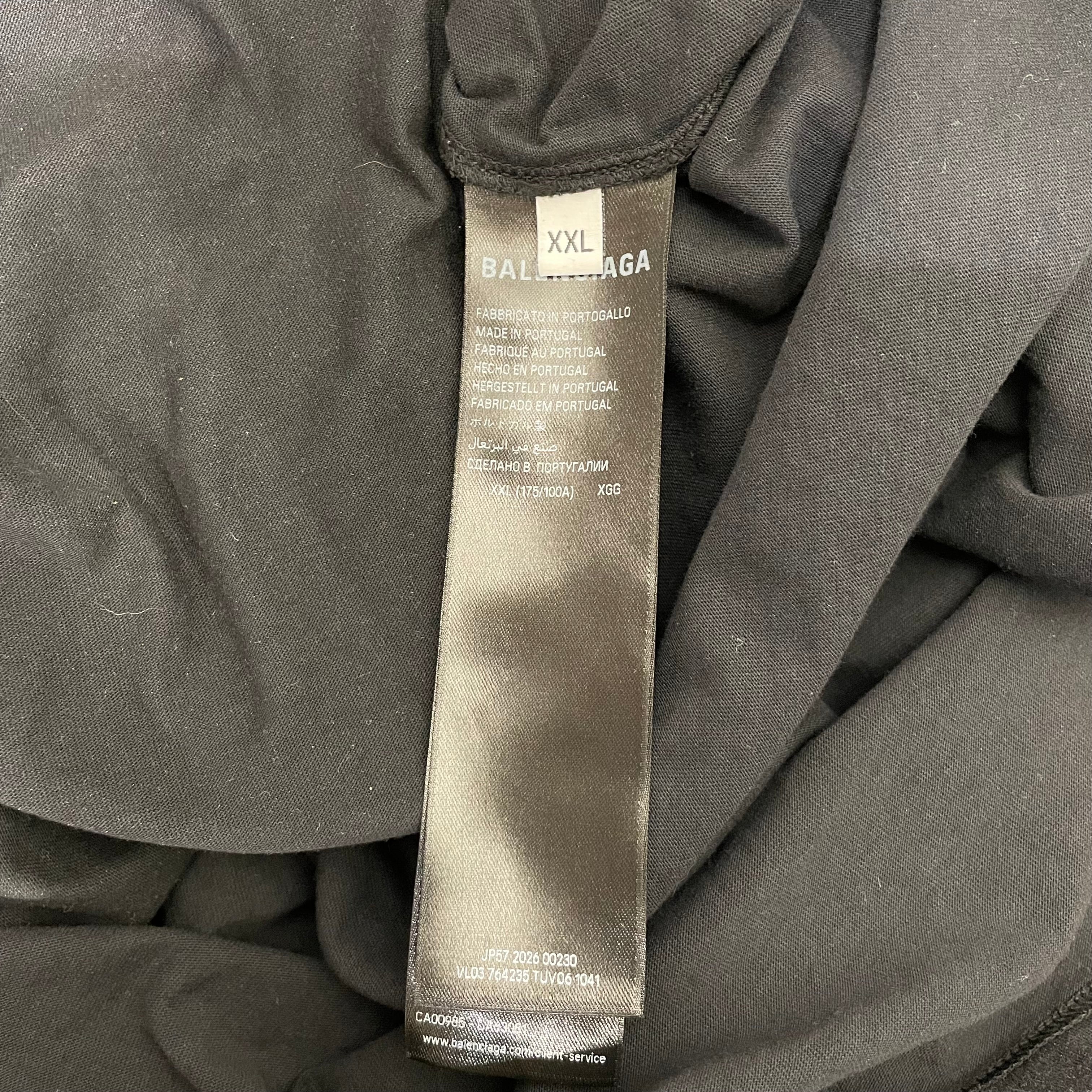 BALENCIAGA/T-Shirt/XXL/Cotton/BLK/ view 3