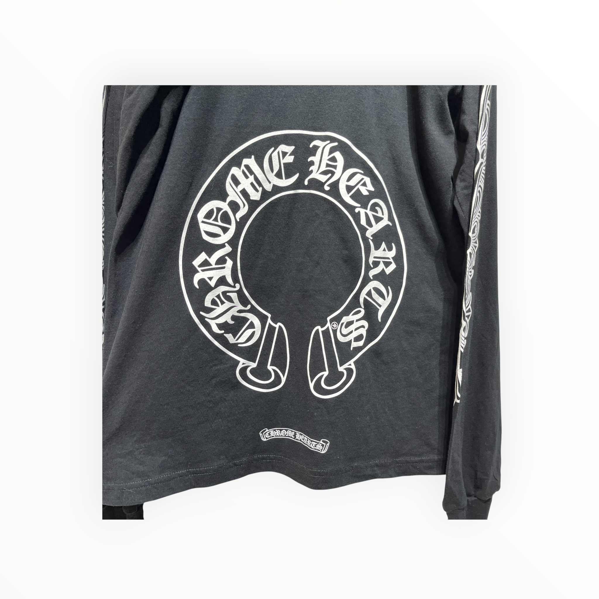 CHROME HEARTS/LS T-Shirt/M/Cotton/BLK/Fleur Long Sleeve view 2