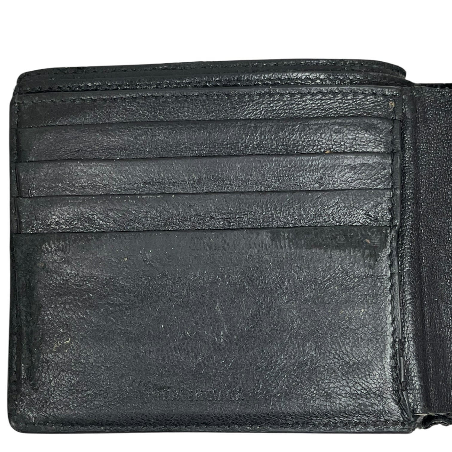 BALENCIAGA/Bifold Wallet/Leather/BLK/SCRIPT LOGO WALLET view 3