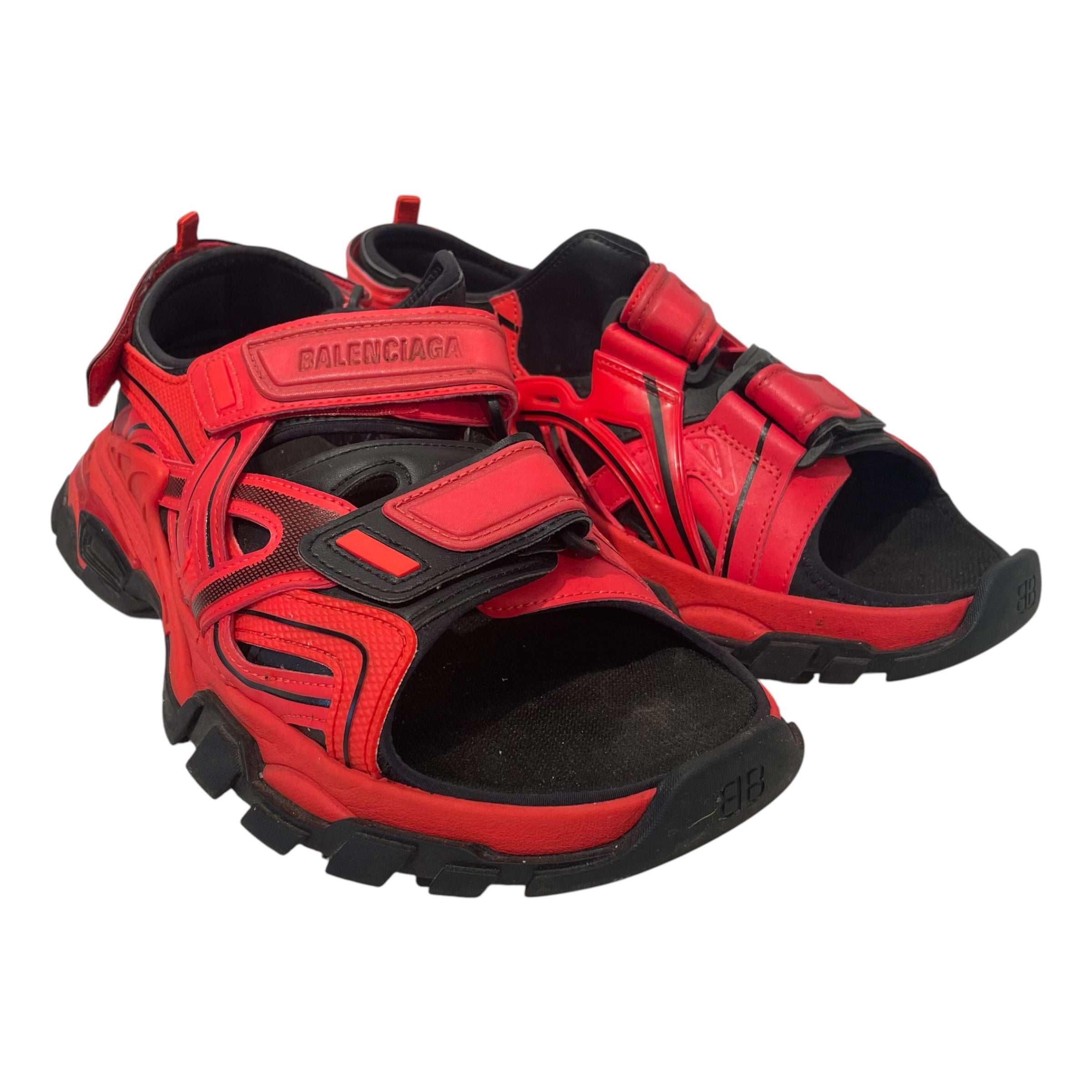 BALENCIAGA/Sandals/US 12/Leather/RED/ view 1