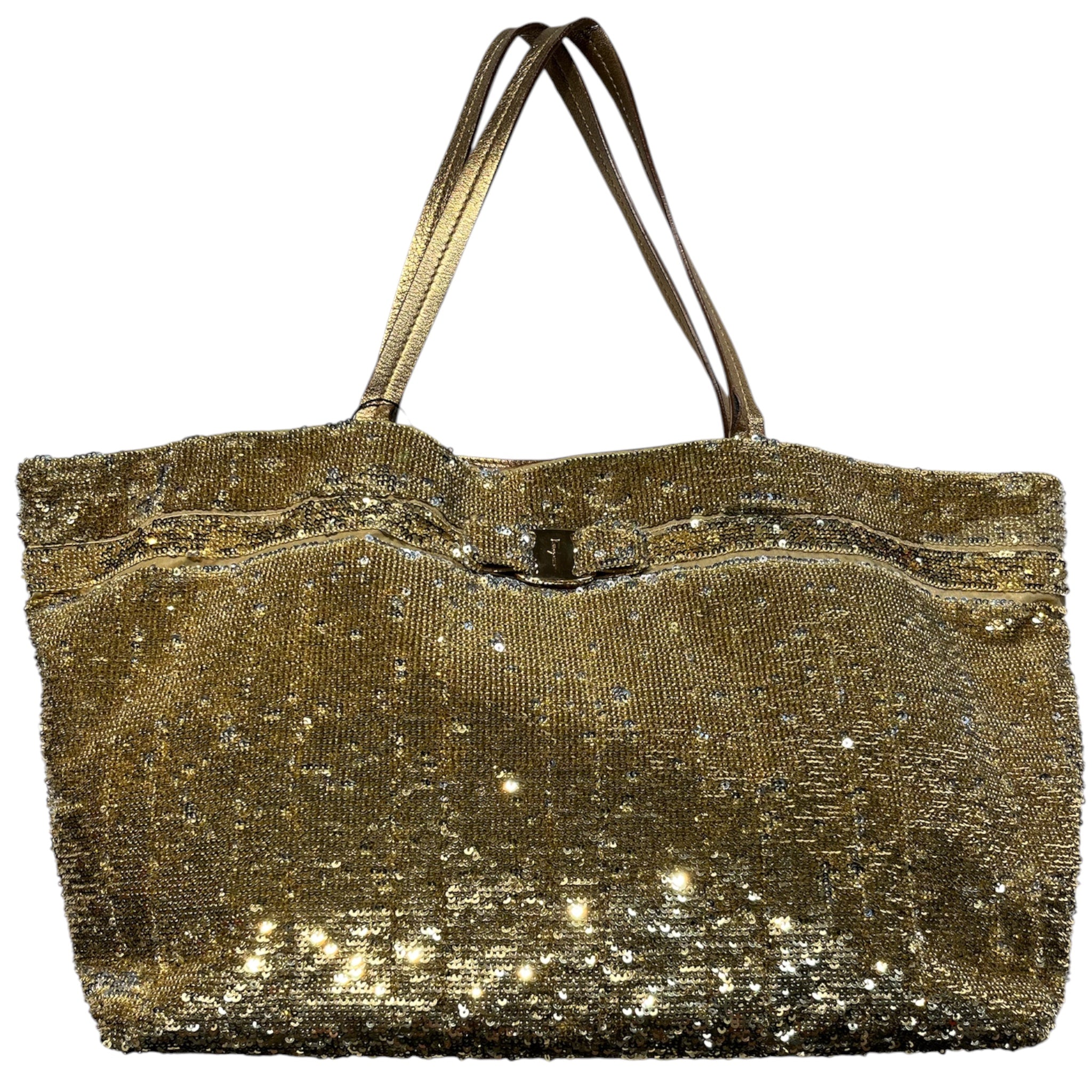 Salvatore Ferragamo/Tote Bag/GLD/GOD/SILVER SEQUIN TOTE view 1