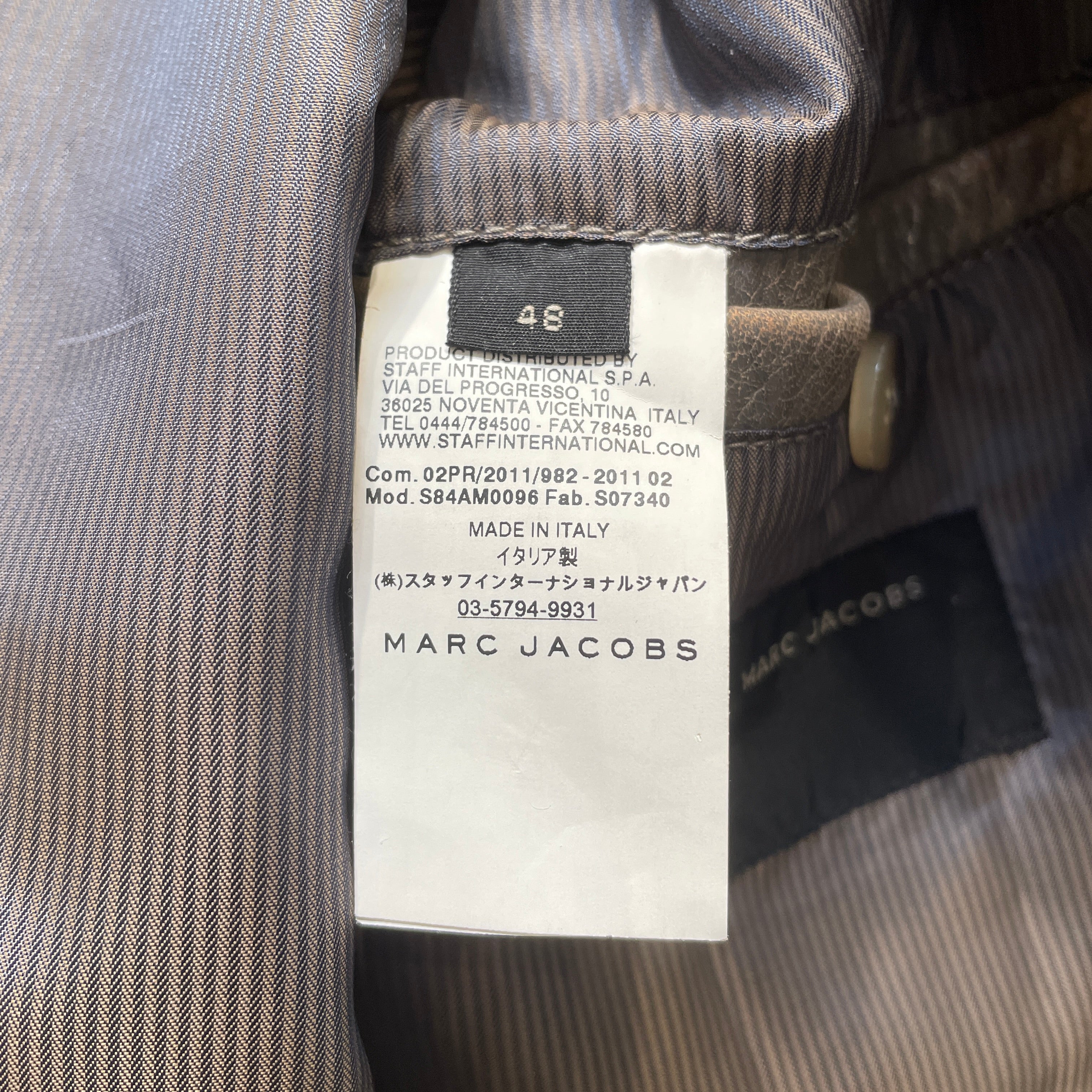 MARC JACOBS/Leather Jkt/48/Leather/CML/ view 4