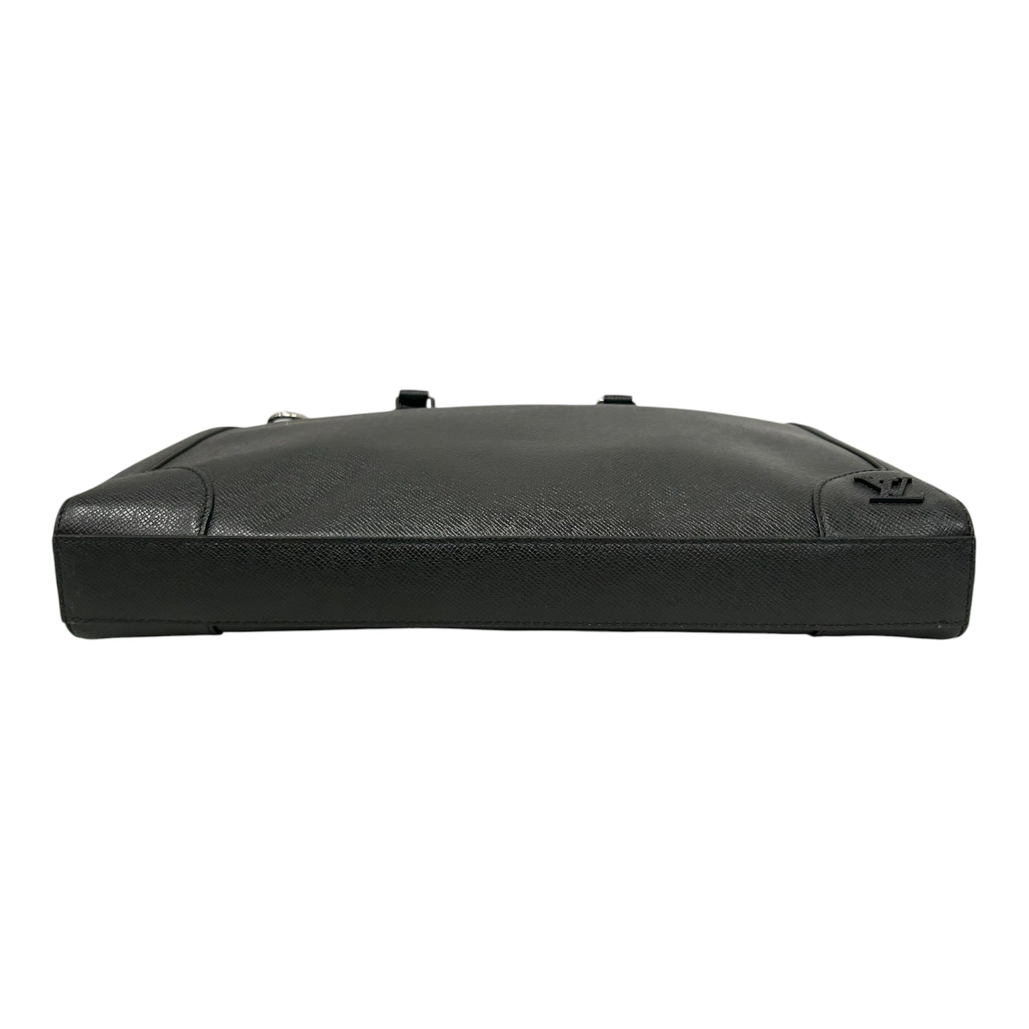LOUIS VUITTON/Bag/Leather/BLK/SLIM BREIFCASE view 3
