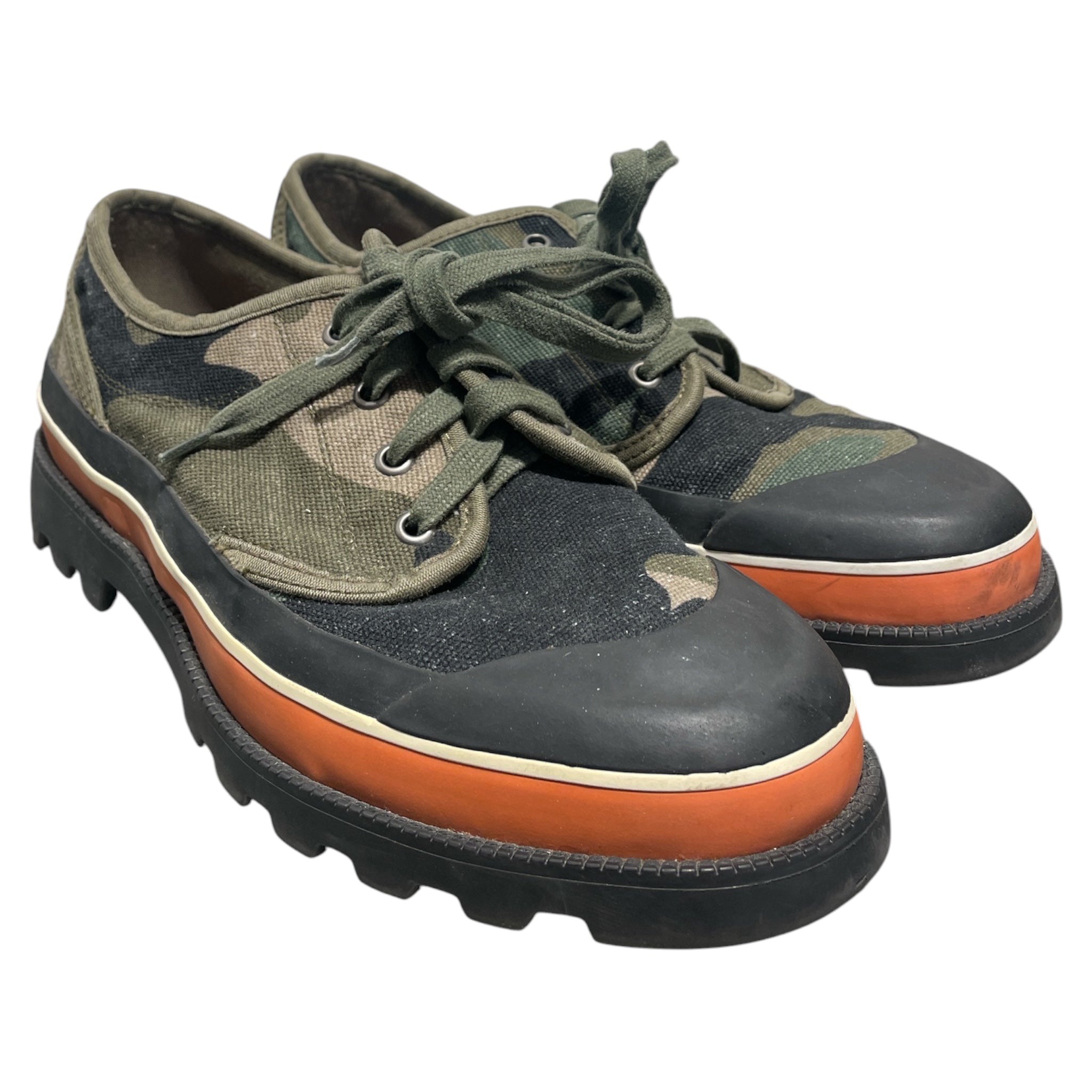 VALENTINO/Low-Sneakers/EU 40.5/Camouflage/GRN/Camo Lace up Lug view 1