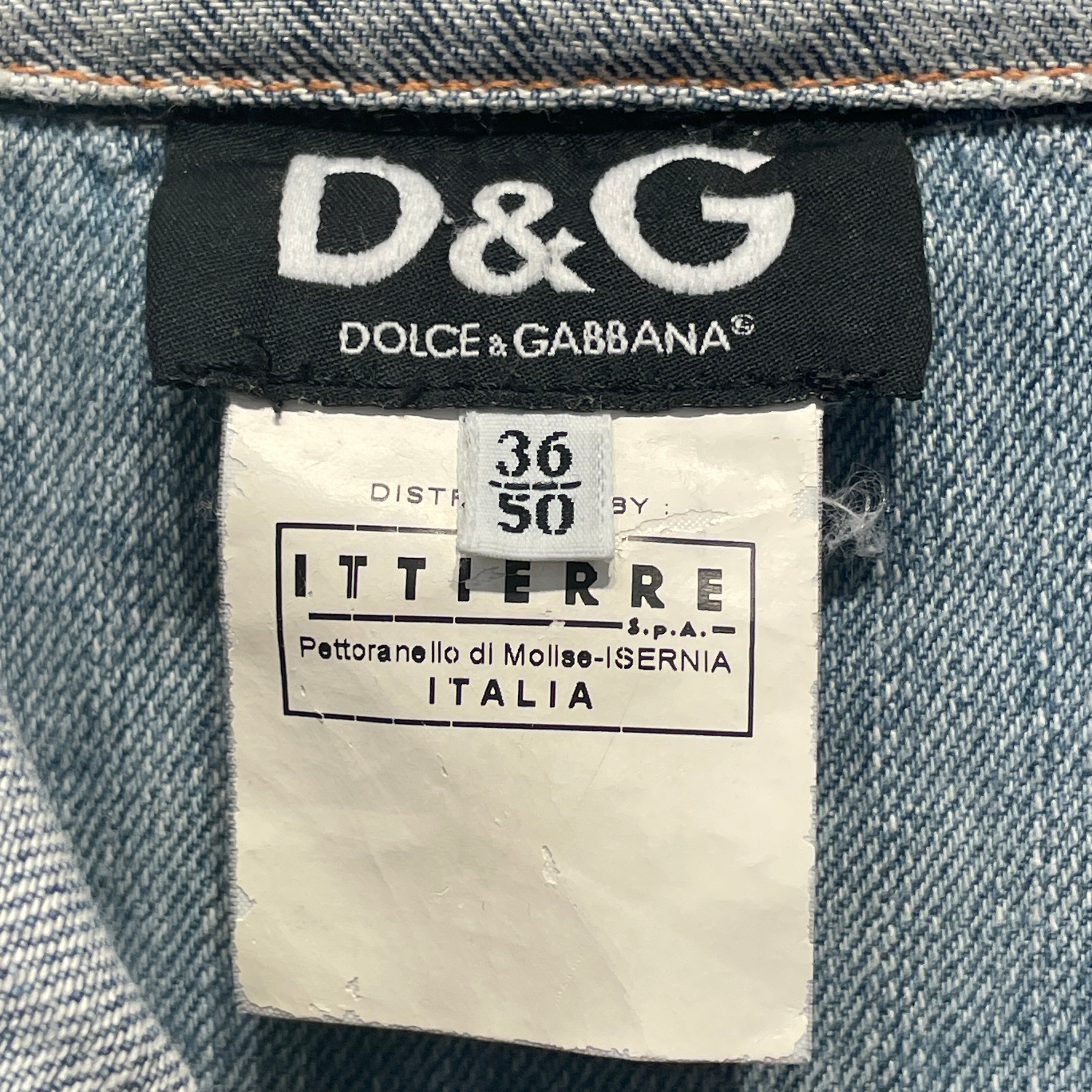 DOLCE&GABBANA/Denim Jkt/36/Denim/IDG/INSIDE OUT view 3