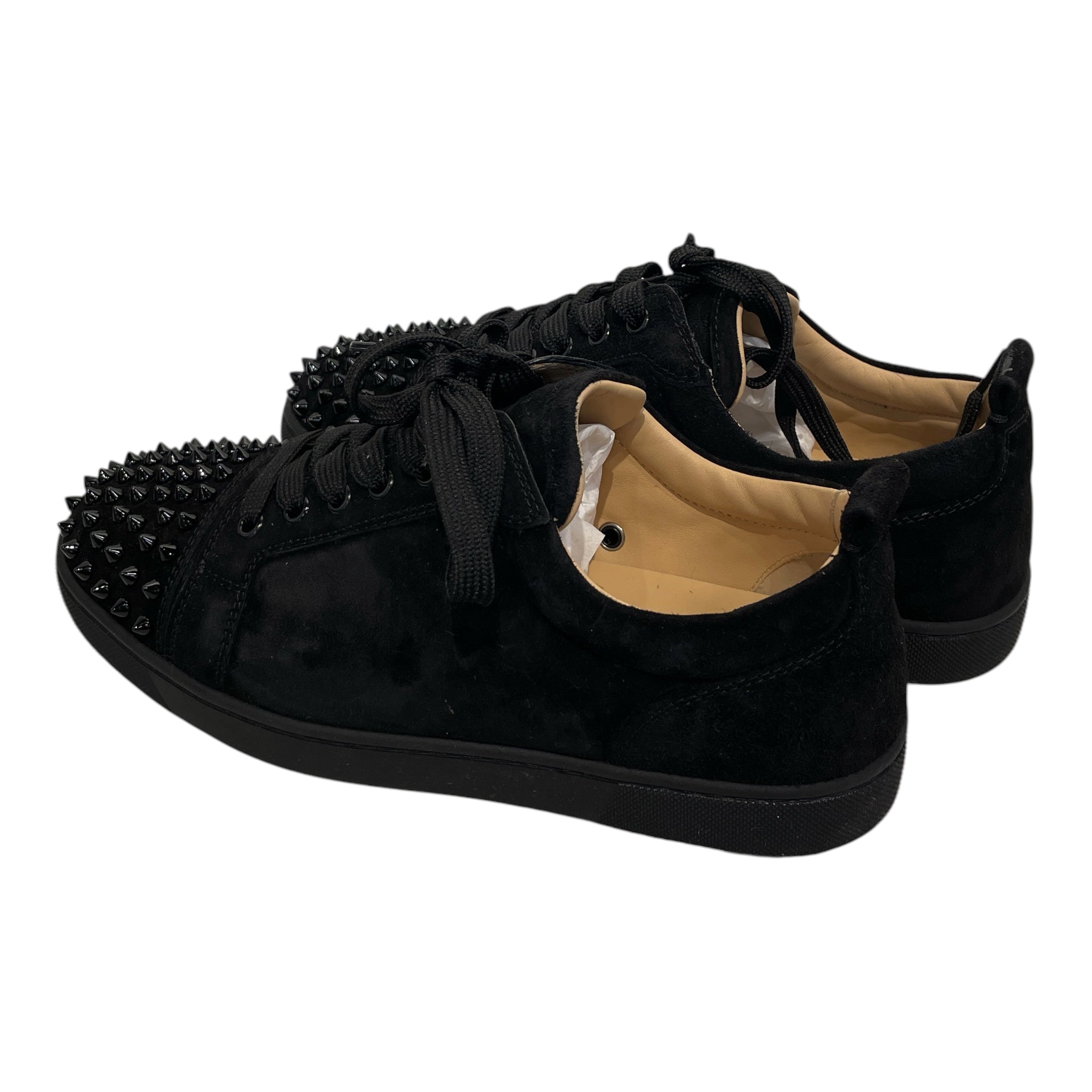 Christian Louboutin/Low-Sneakers/EU 41/Suede/BLK/LOUIS JUNIOR SPIKES view 2