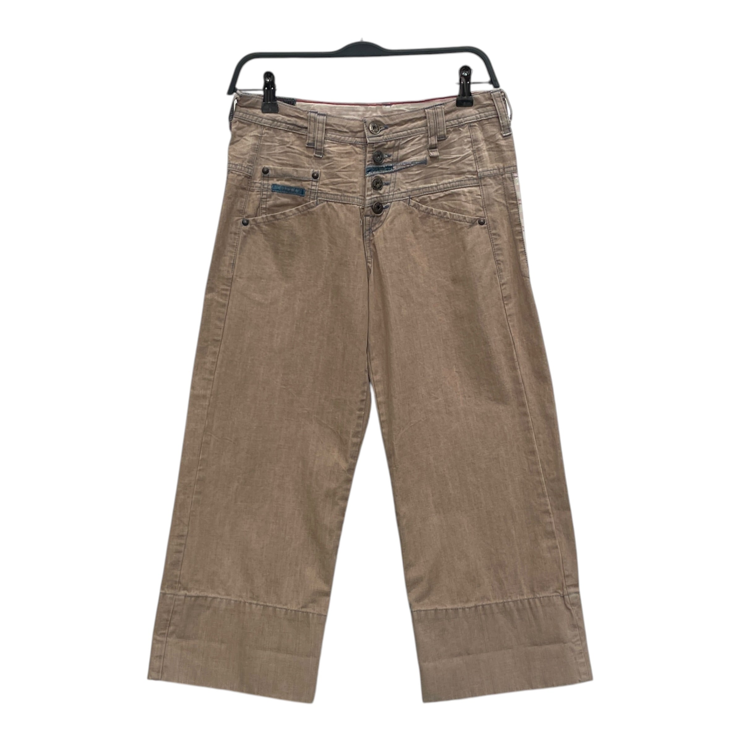 MARITHE FRANCOIS GIRBAUD/Cropped Pants/38/Denim/CML/ view 1