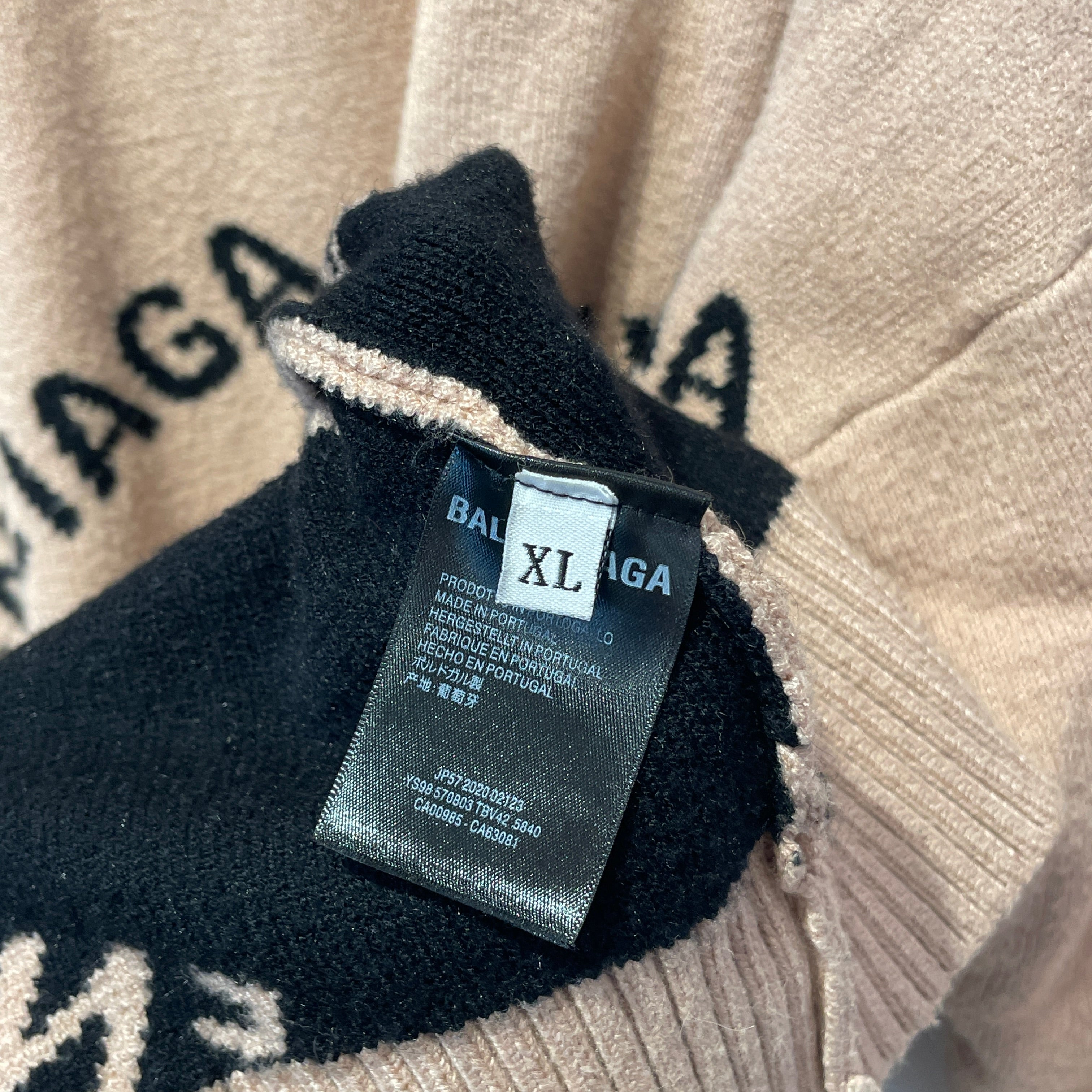 BALENCIAGA/Sweater/XL/All Over Print/Cotton/BEG/ view 5