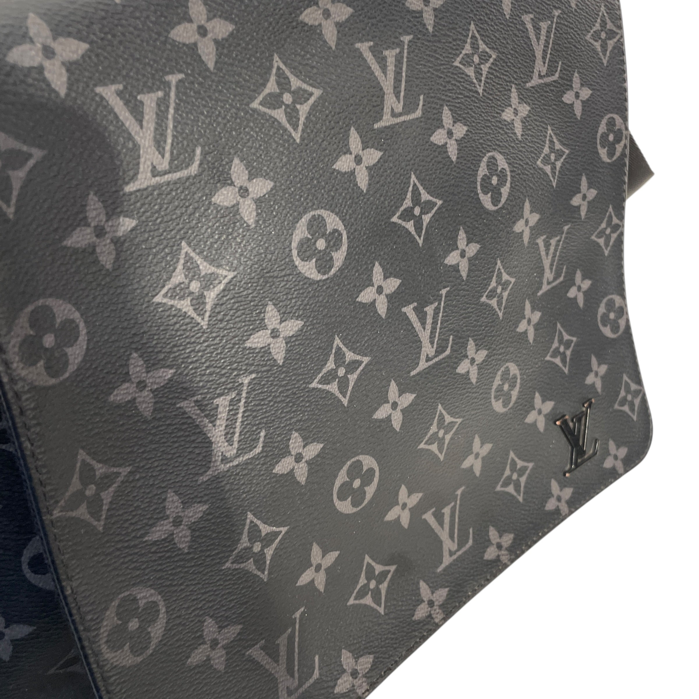 LOUIS VUITTON/Cross Body Bag/Monogram/Leather/BLK/ECLIPSE MESSENGER view 6