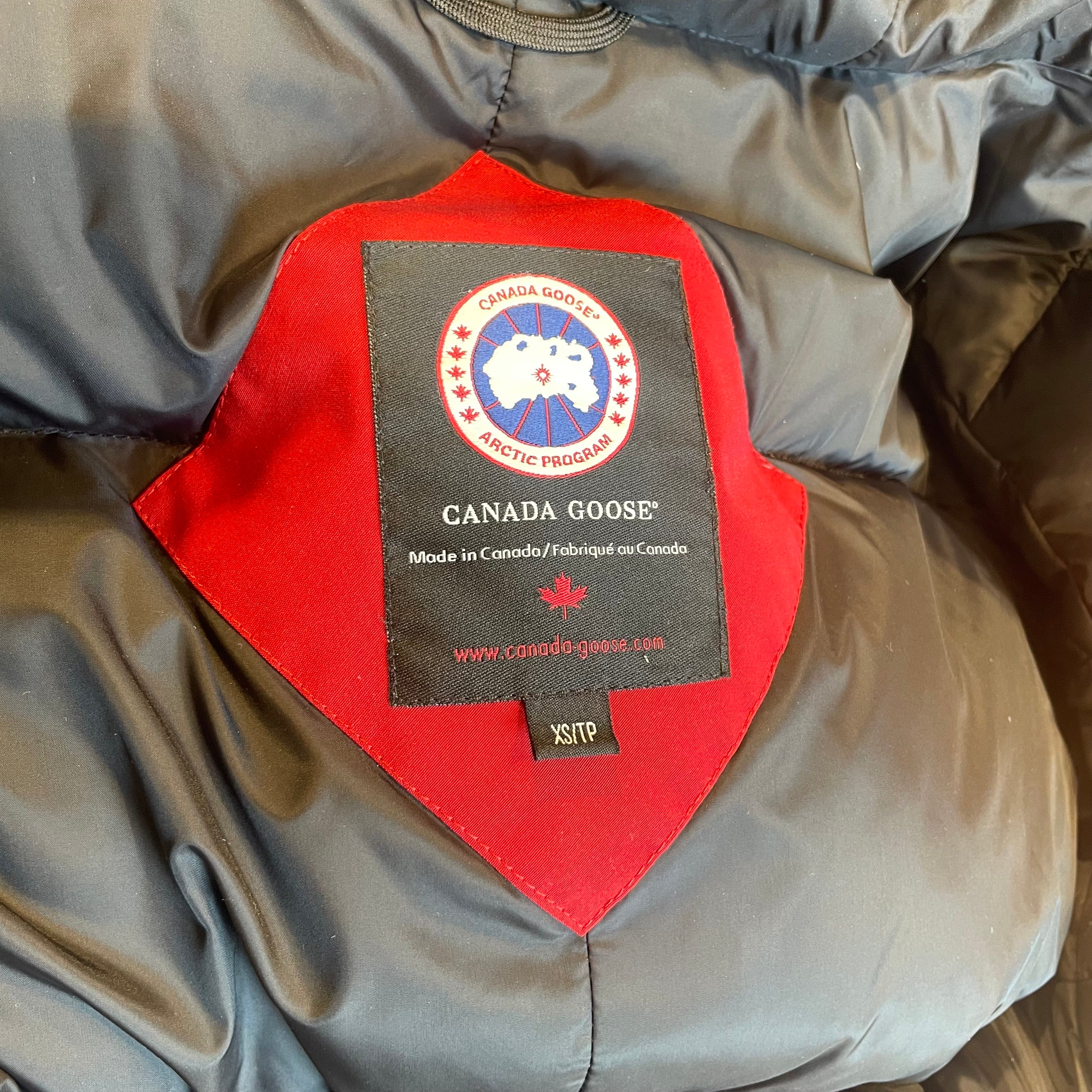 CANADA GOOSE/Coat/XS/RED/parka/fur neck/patch left arm view 6