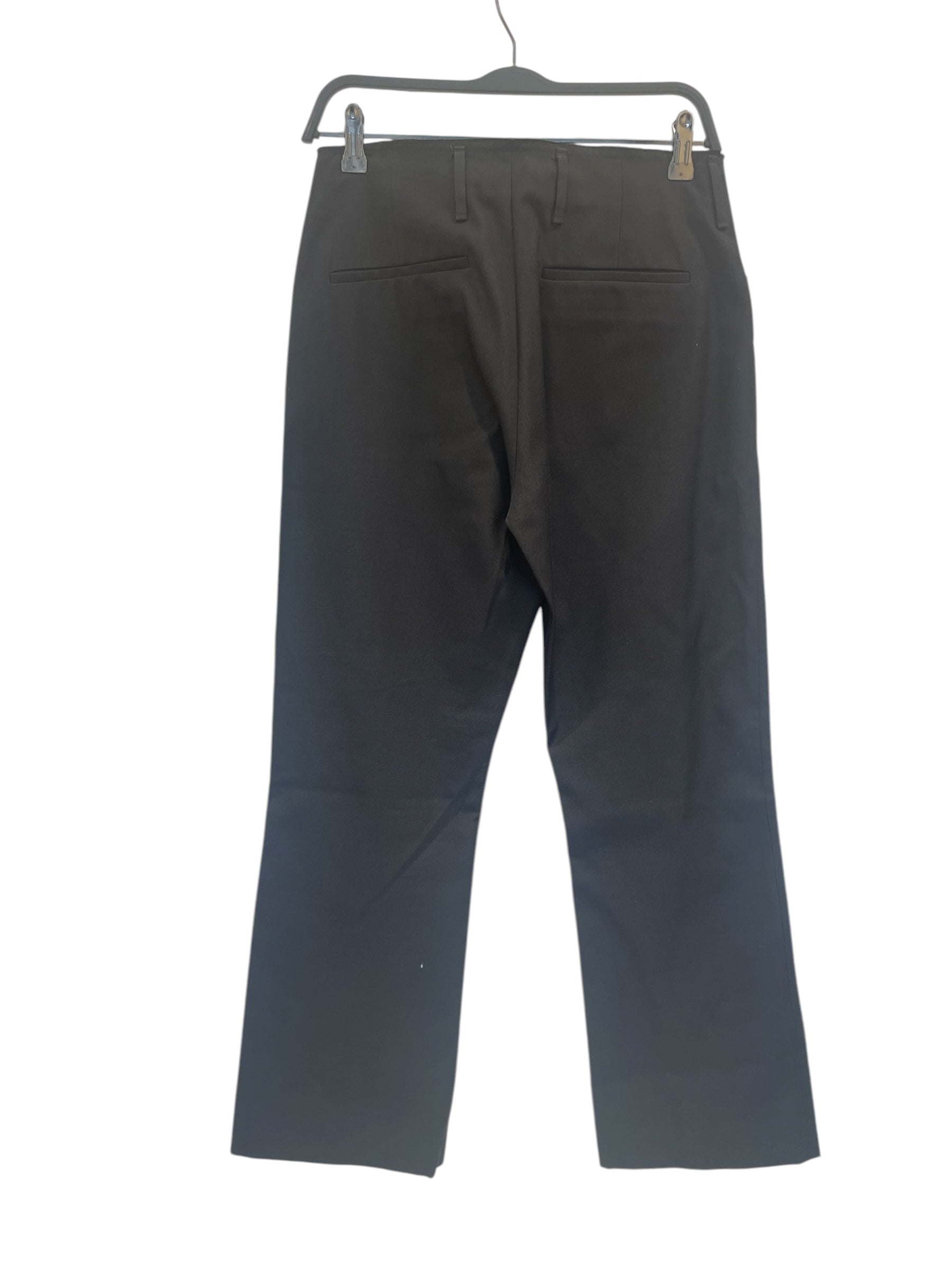 Acne Studios/Straight Pants/46/Polyester/BLK/raw hem waist view 2