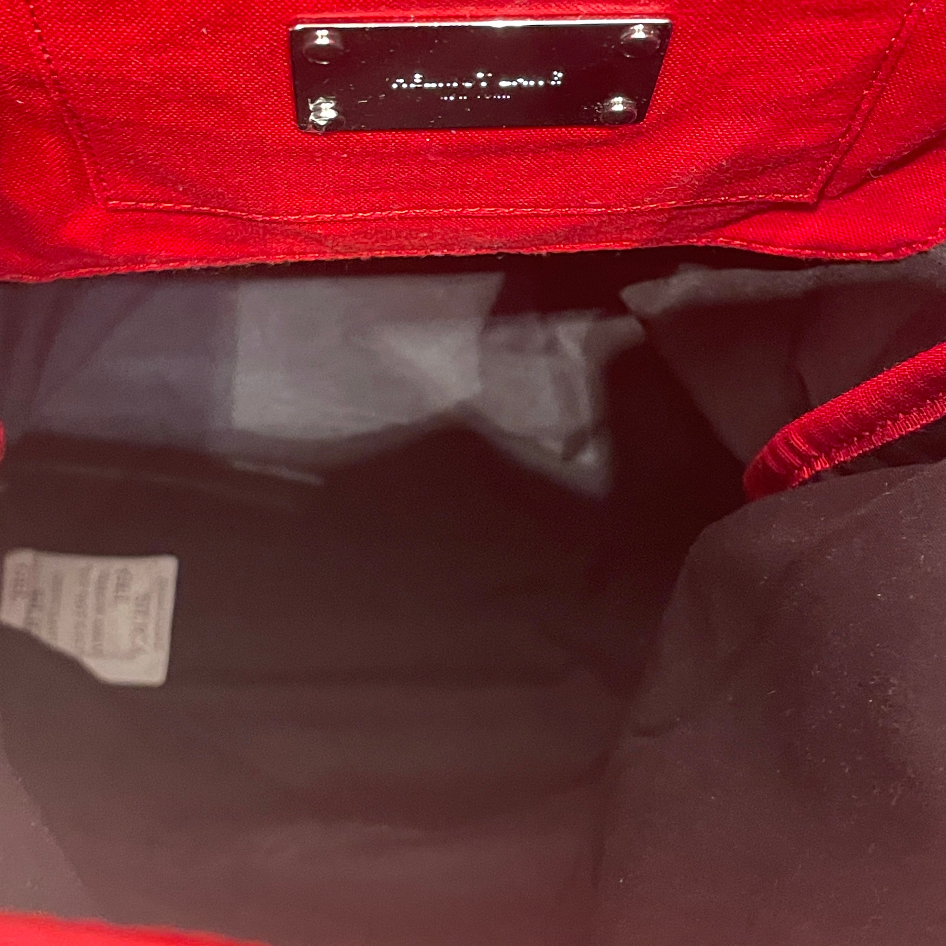 Helmut Lang/Hand Bag/Lambskin/RED/PATENT LAMBSKIN PAPERY FINISH view 8