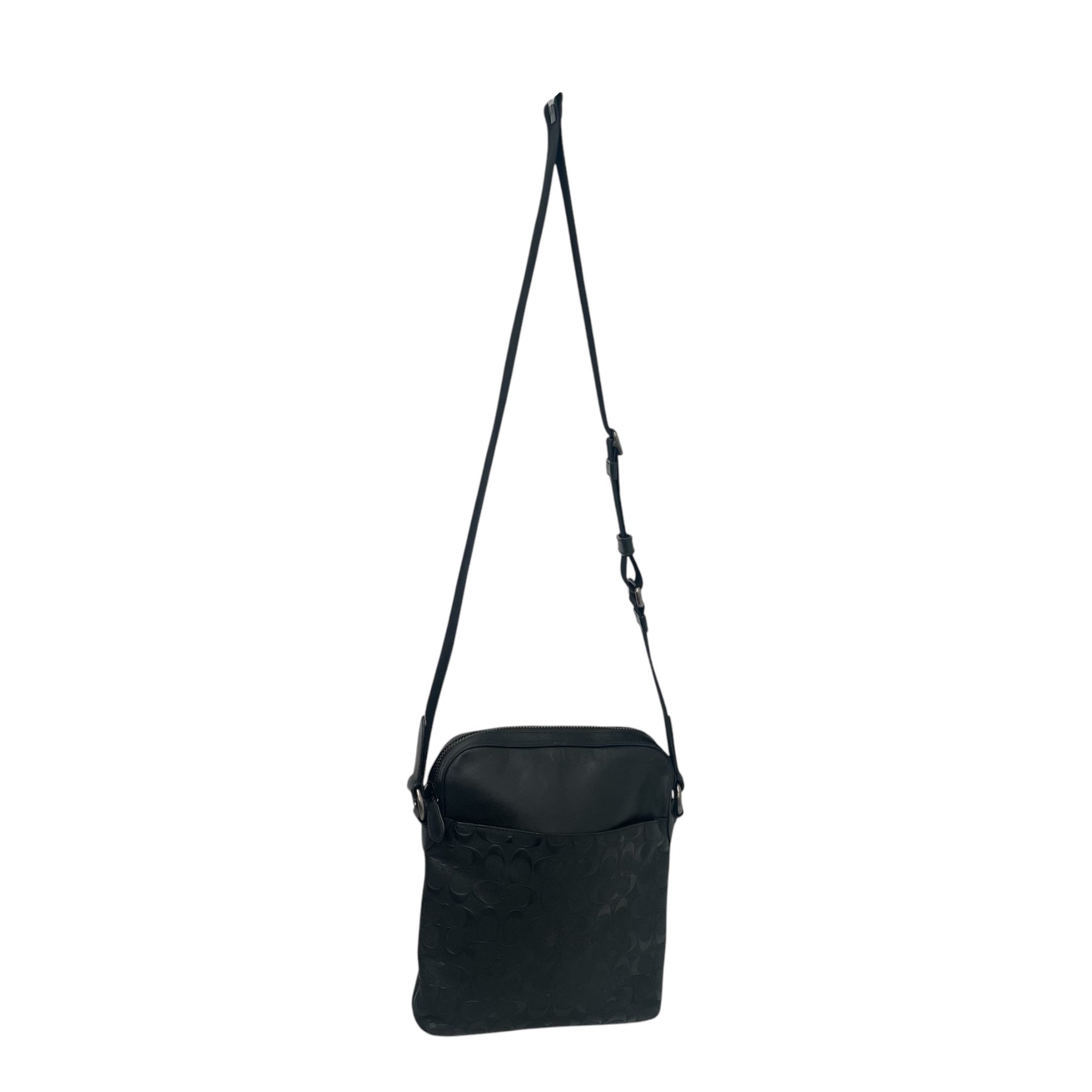 COACH/Clutch Bag/Leather/BLK/ALLBLACKCOACHBAG view 2