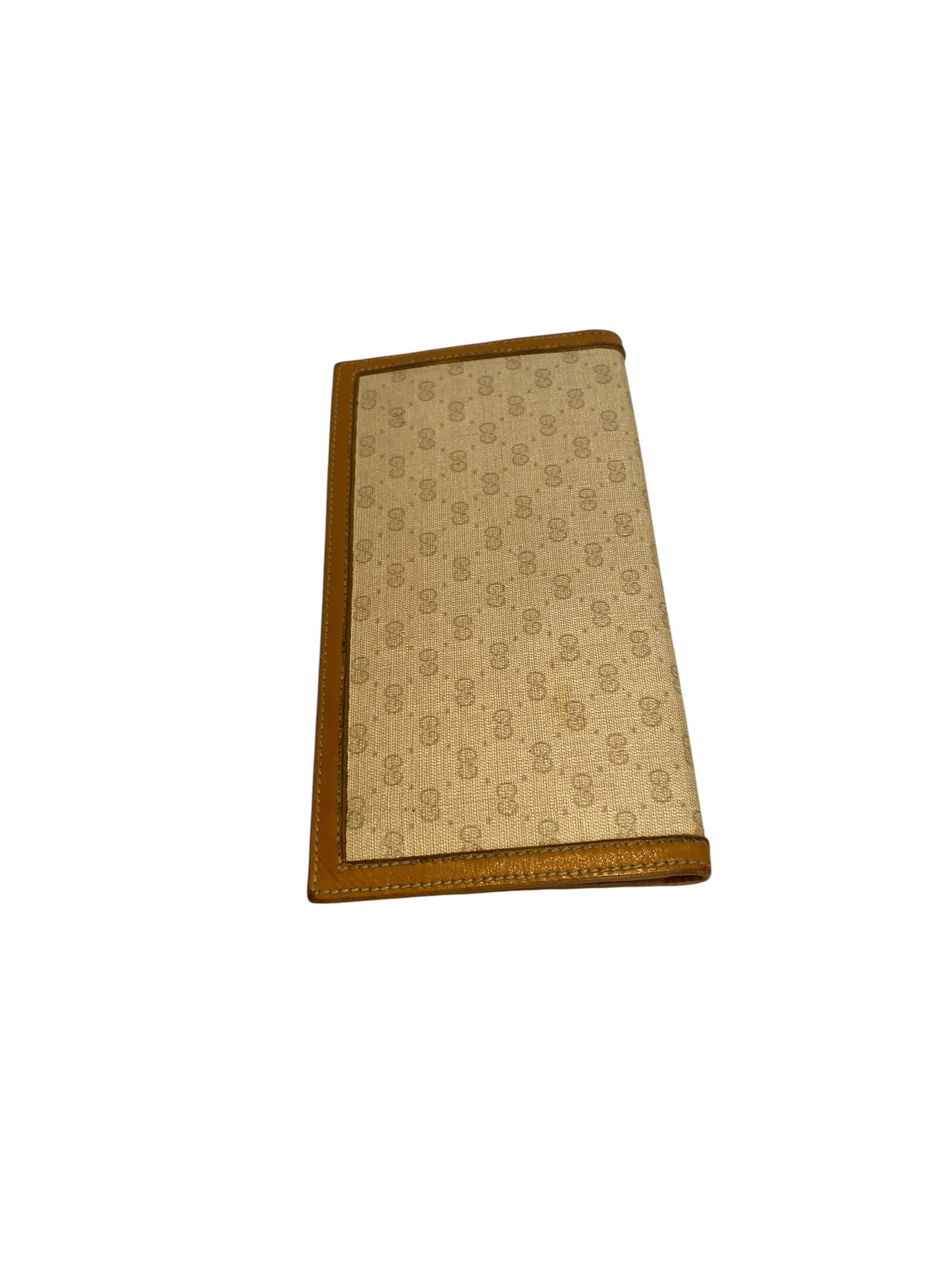 GUCCI/Long Wallet/Monogram/WHT/Gucci Flap Wallet Cream VIntag view 1