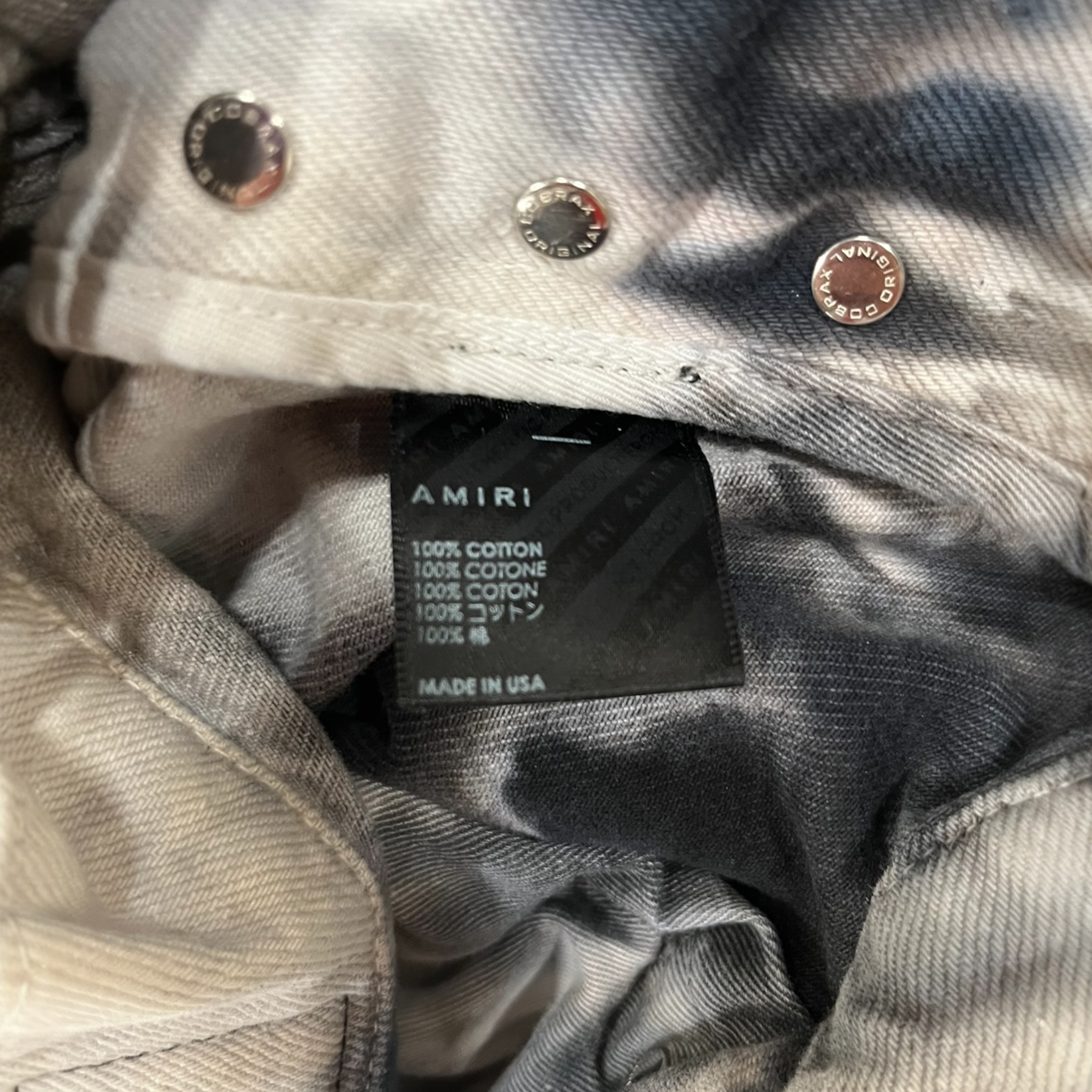 AMIRI/Pants/30/Cotton/MLT/All Over Print/Lightning Double Knees view 4
