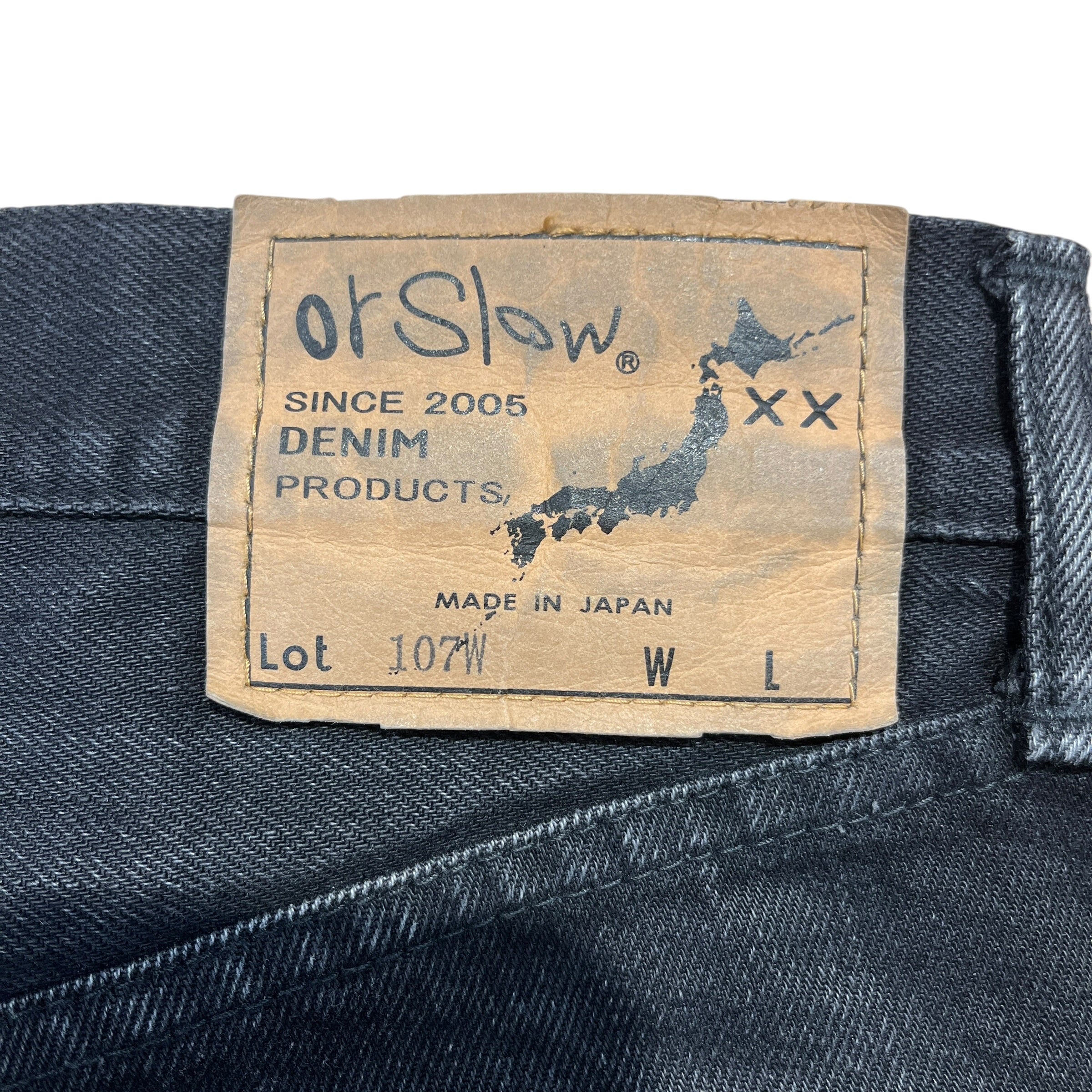 orslow/Straight Pants/XL/Denim/BLK/ view 3