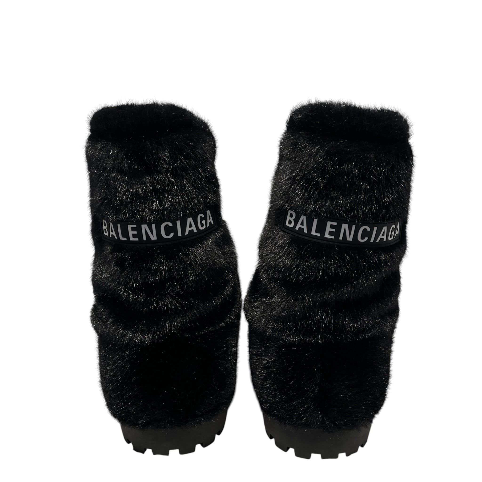 BALENCIAGA/Boots/US 11/Cotton/BLK/FUR ALASKA BOOTS view 8
