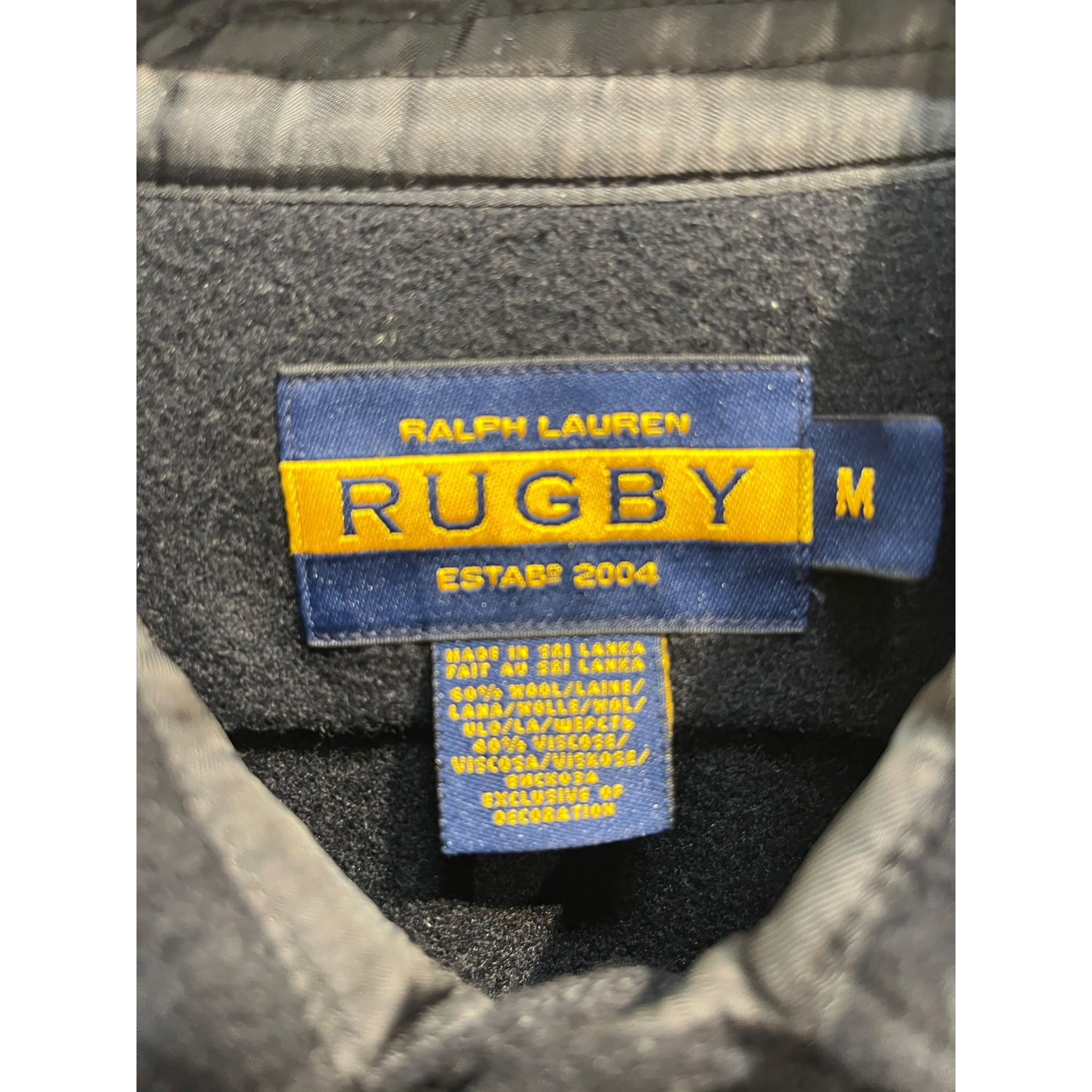 RUGBY RALPHLAUREN/Jacket/M/Wool/BLK/SHACKET-RANGER PATCHES view 3