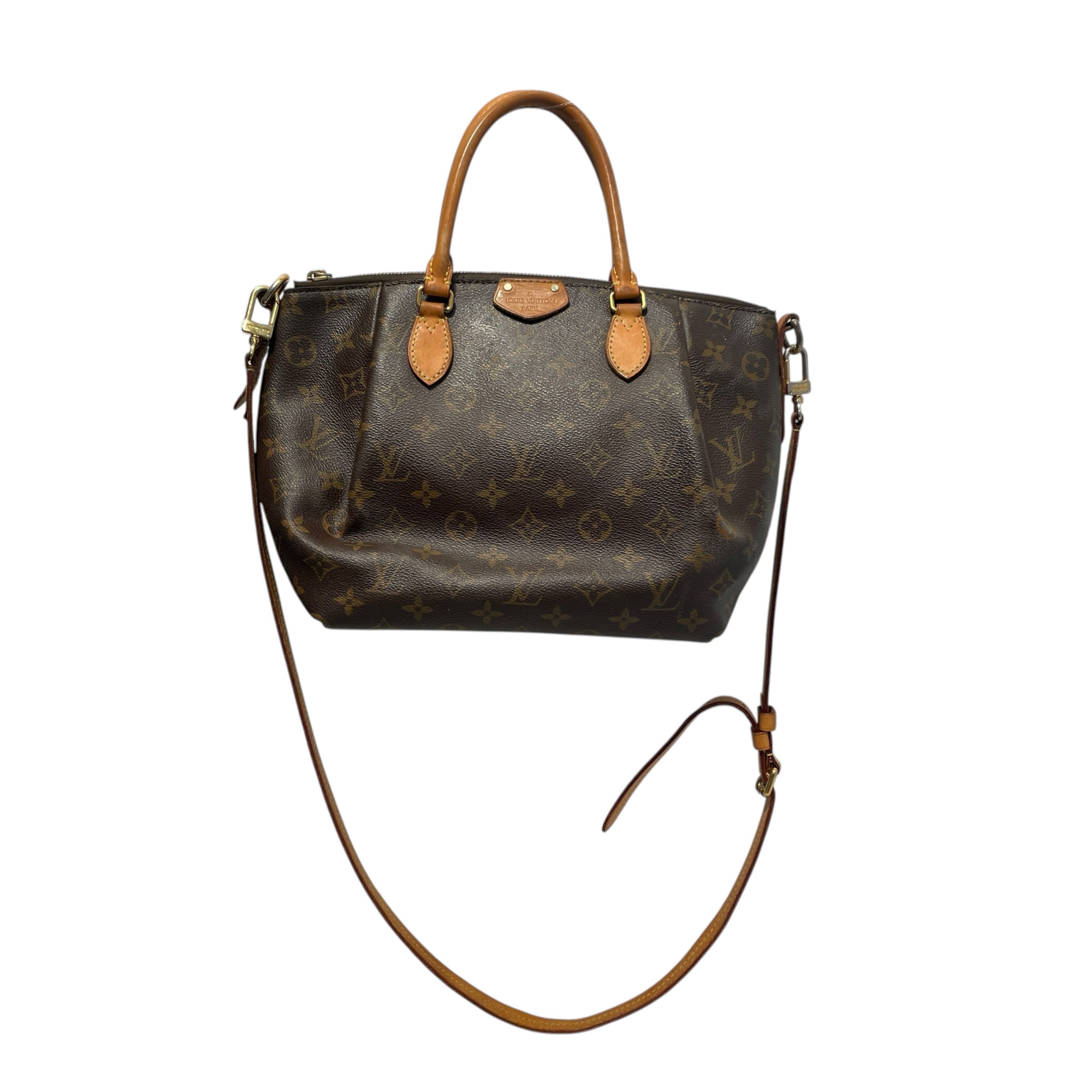 LOUIS VUITTON/Hand Bag/Monogram/Leather/BRW/Turenne MM Handbag Cowhide view 1