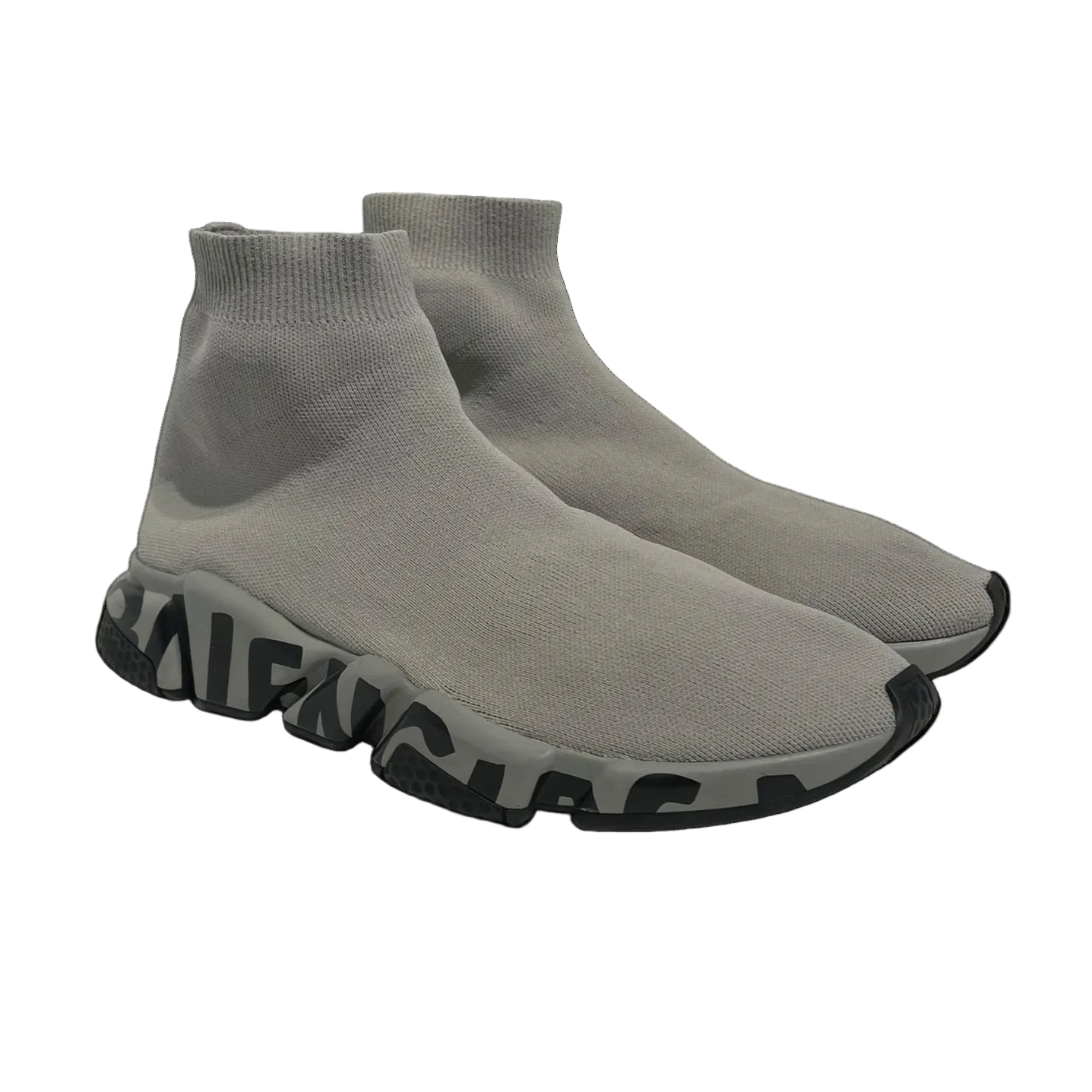 BALENCIAGA/Hi-Sneakers/US 9/Cotton/GRY/Speed Trainers view 1