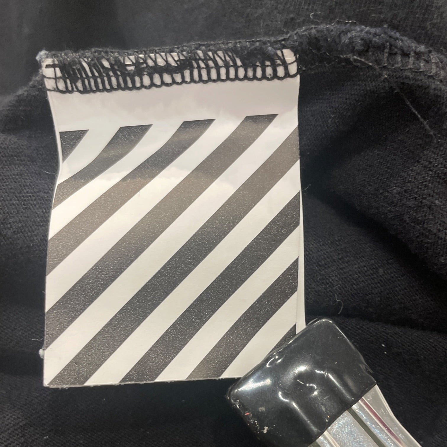 OFF-WHITE/LS T-Shirt/M/Cotton/BLK/GOLDEN RATIO GRAPHIC view 4