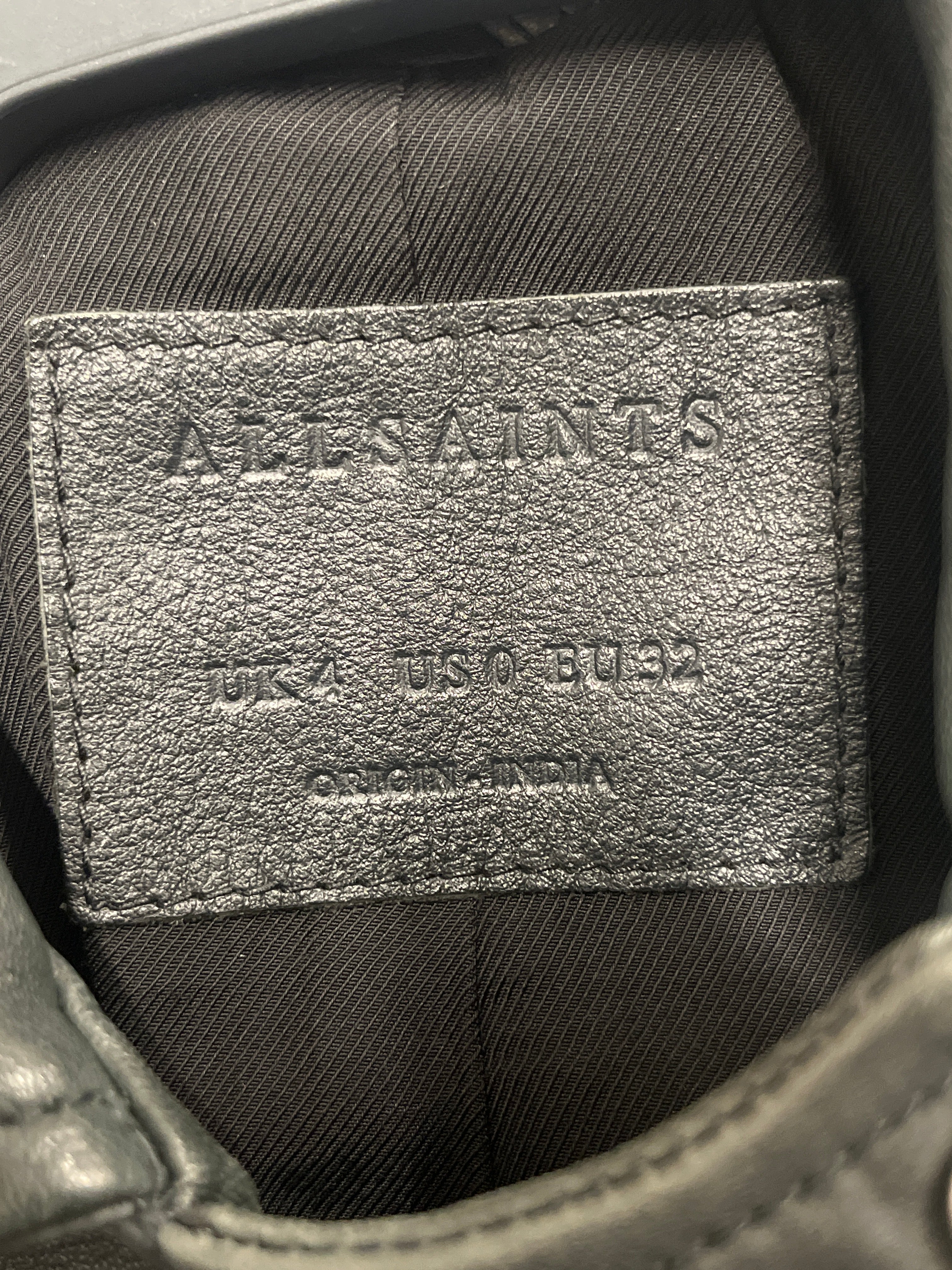 ALLSAINTS/Leather Jkt/0/Leather/GRY/WAIST ADJUSTMENT view 3
