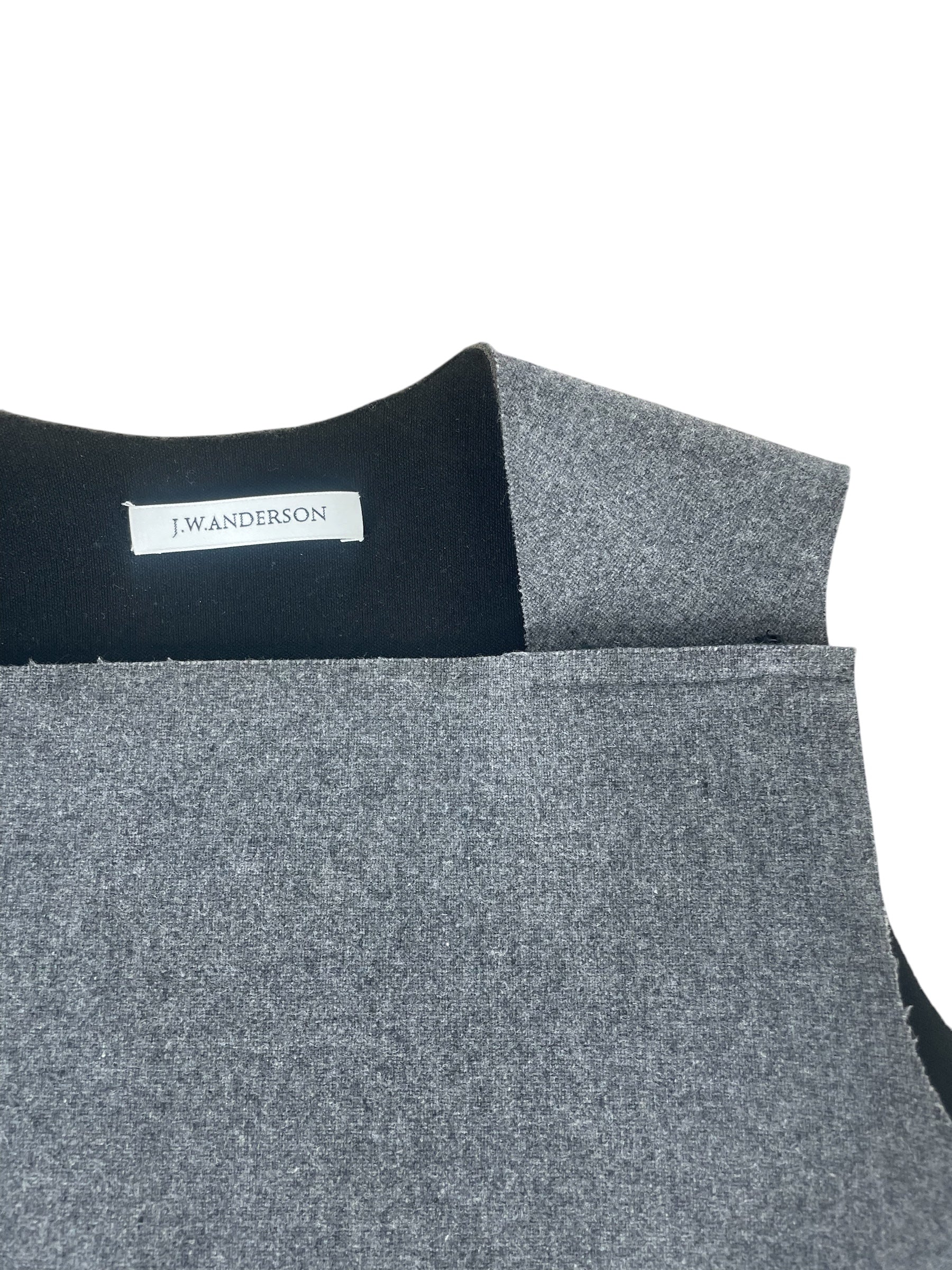 JW ANDERSON(J.W.ANDERSON)/SS Dress/L/Wool/GRY/CUTOUT SLIT DRESS view 6