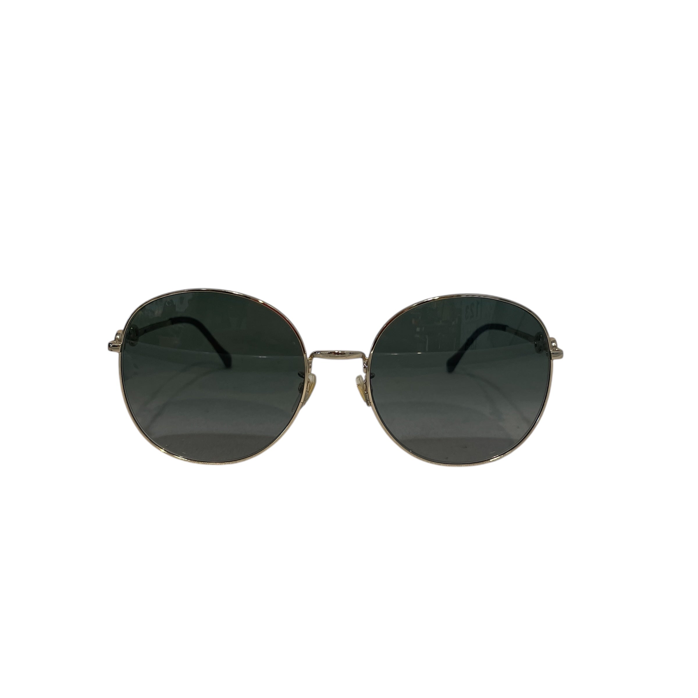 GUCCI/Sunglasses/Plastic/GLD/Round/GG0881SA Gradient Gray Glasses view 1