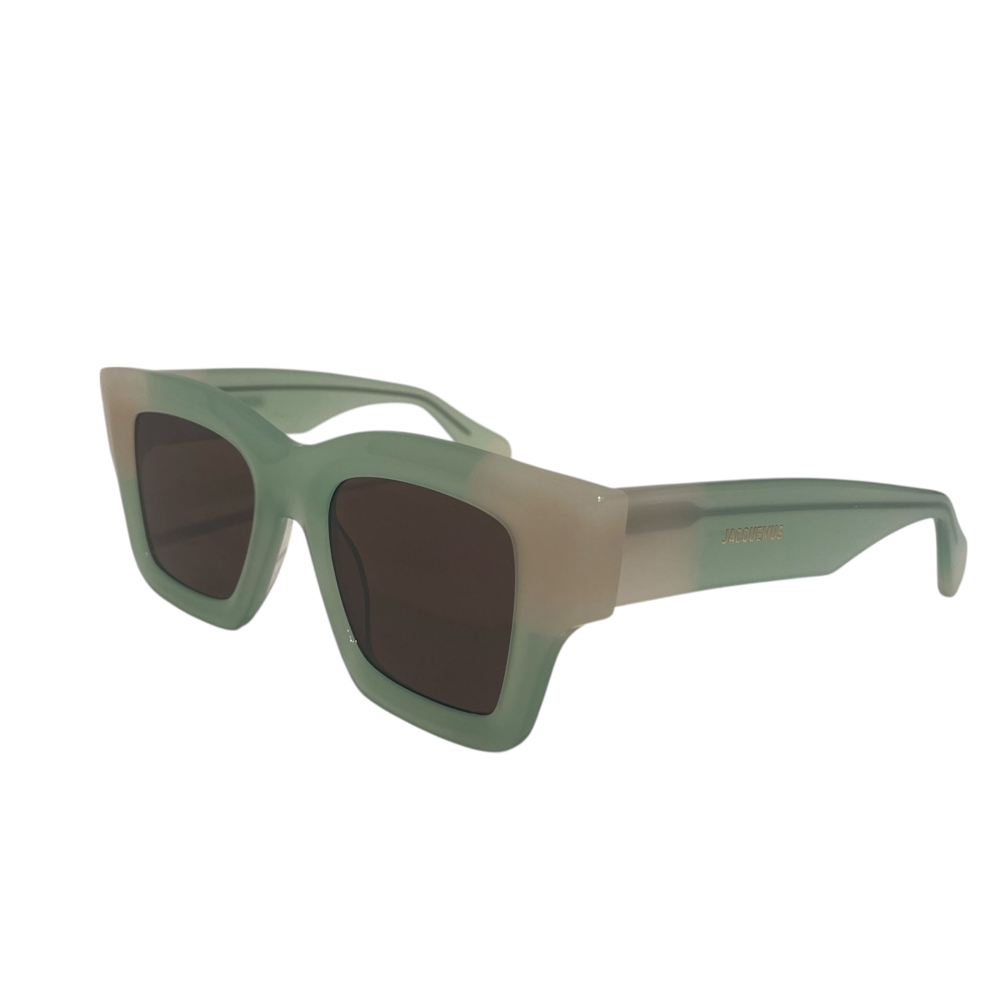 JACQUEMUS/Sunglasses/Celluloid/GRN/SQUARE LES LUNETTES BACI view 2